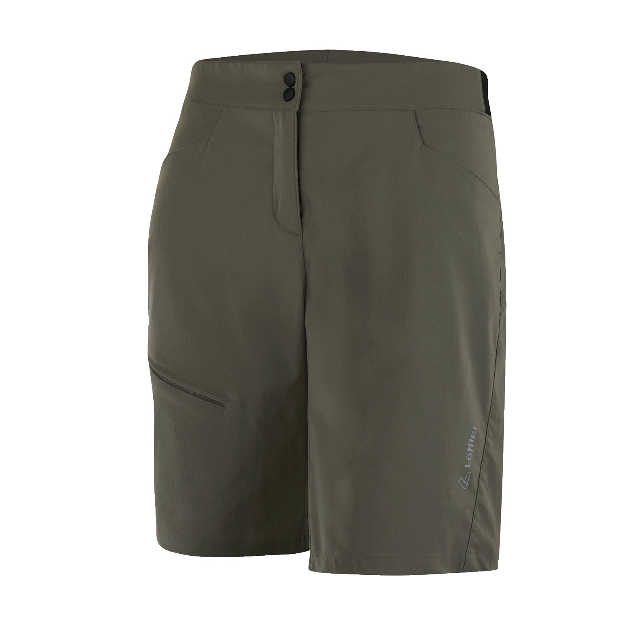 Fahrradhose 23563-395 COMFORT-E CSL W BIKE SHORTS Damen Fahrradshorts oliv grün