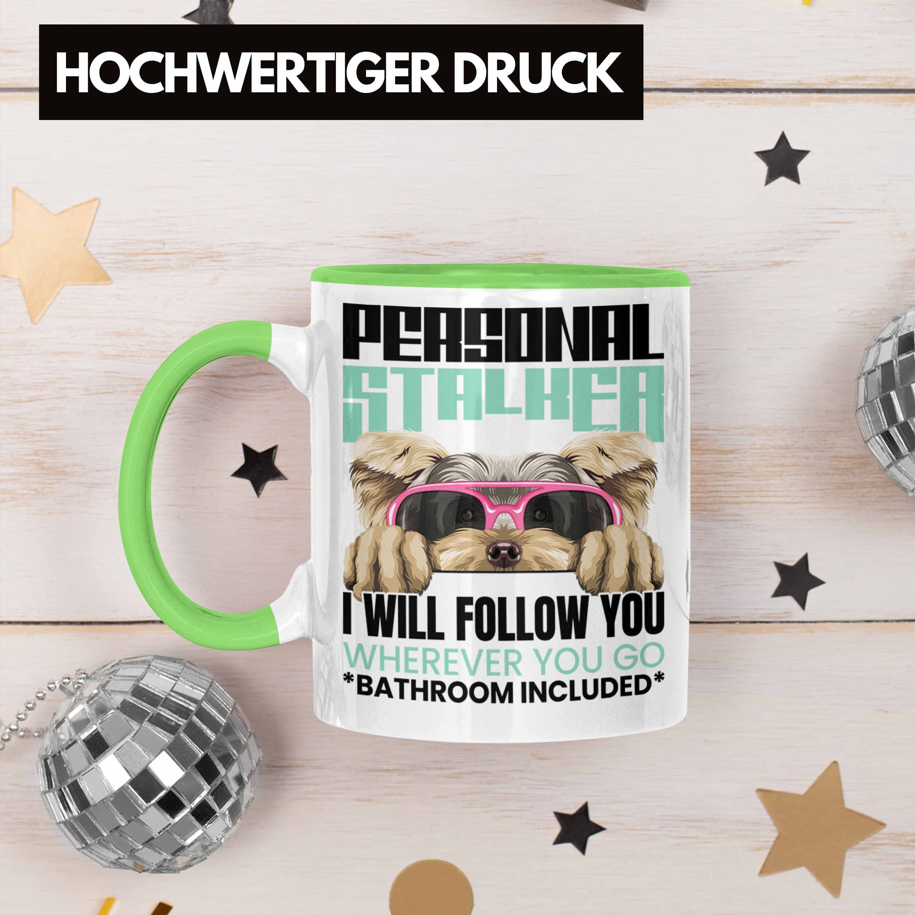 Trendation Personal Besitzerin Lustiger Geschenk Yorkie Grün Geschenkidee Tasse Tasse Spruch