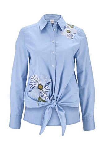 STYLE блузка с цветочнaя вышивка с цве...