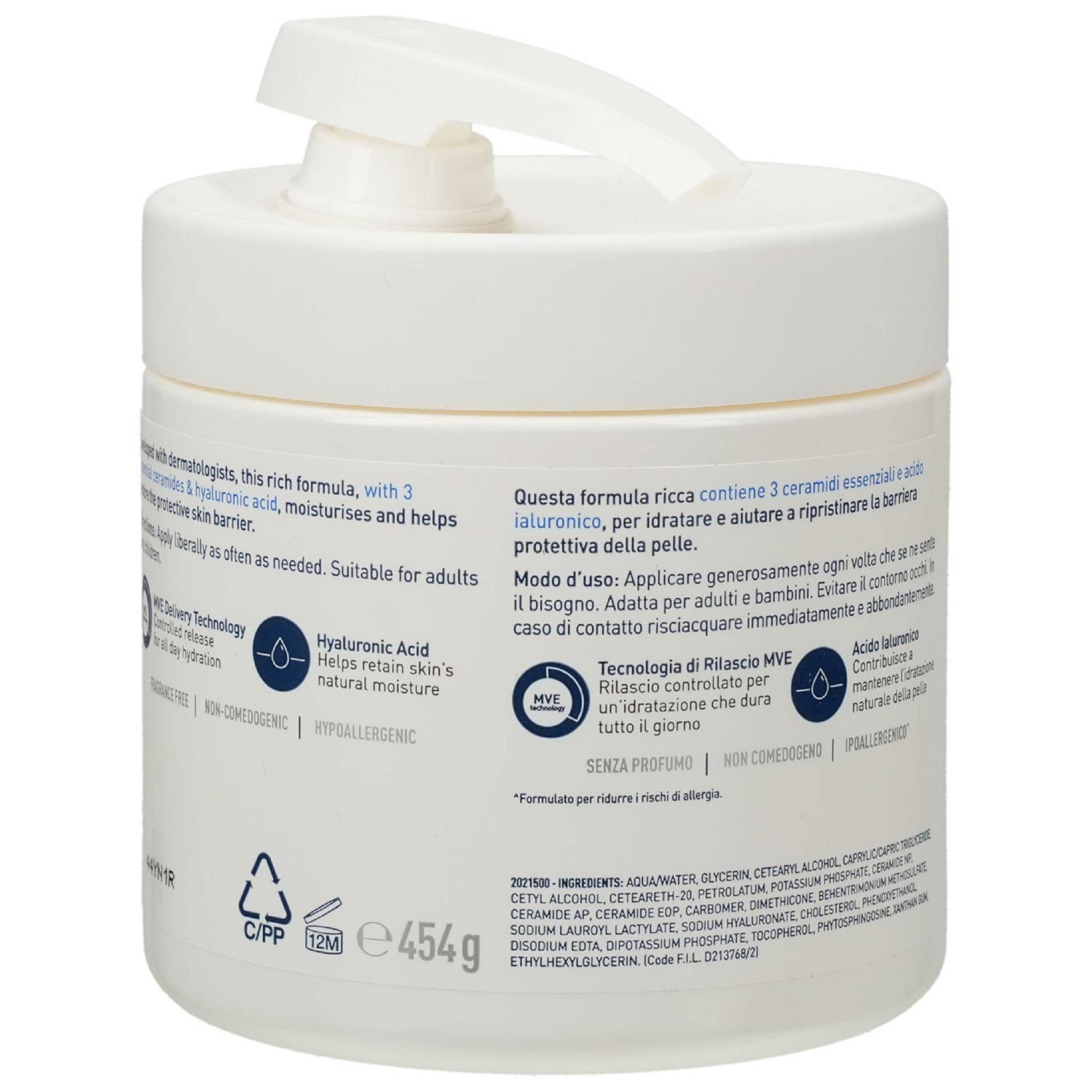 Cerave Bodylotion Feuchtigkeitscreme Pumpe 454g PZN 17572901