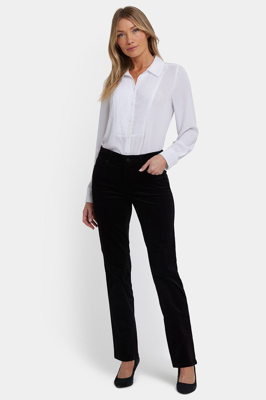 NYDJ Straight-Jeans Marilyn Straight Pants in Velveteen