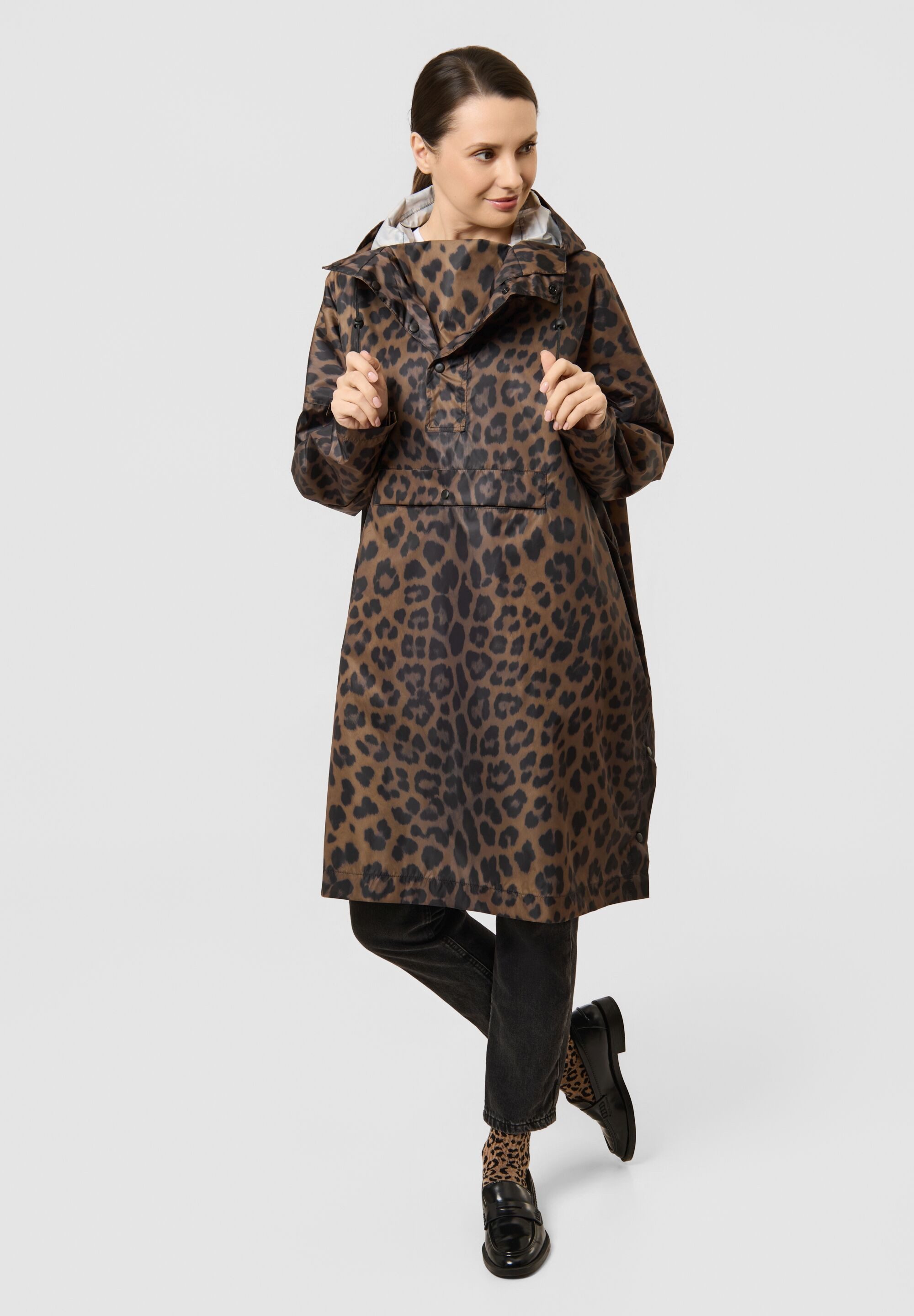 Codello Poncho mit Leomuster