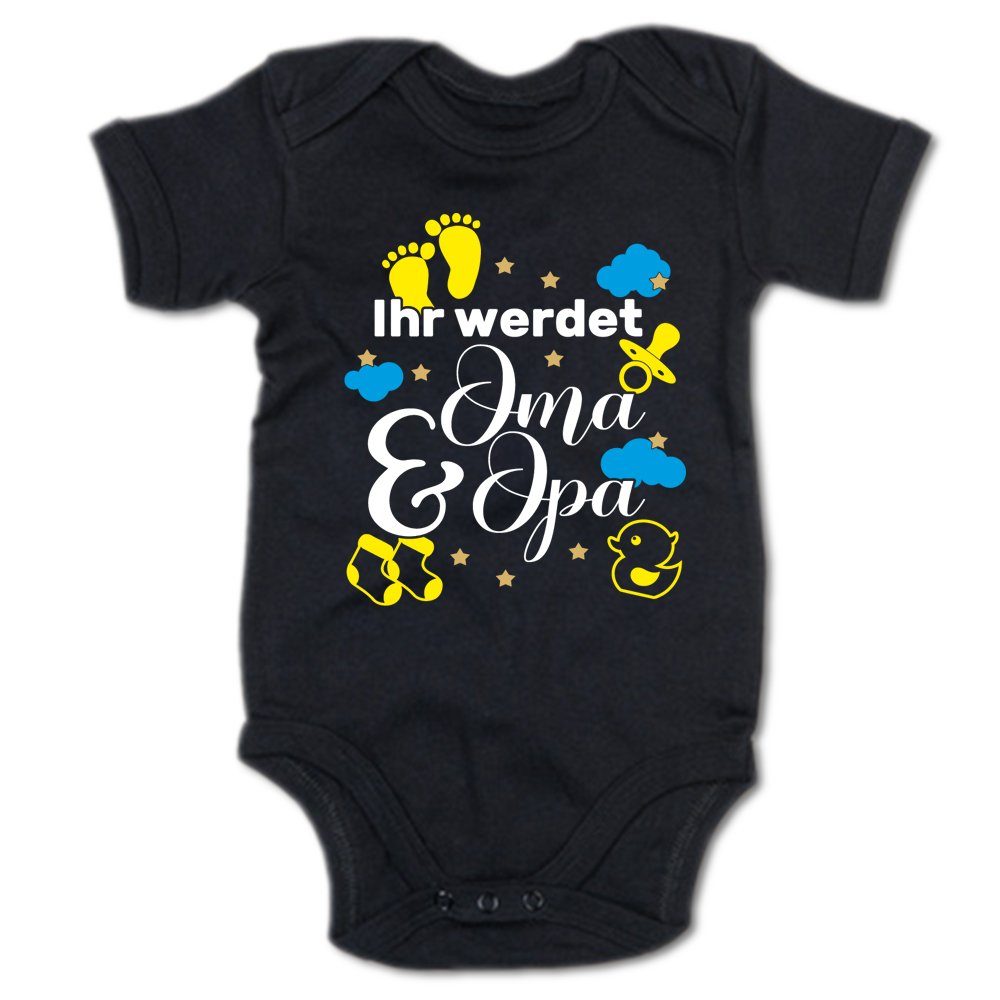 G-graphics Kurzarmbody Ihr werdet Oma & Opa Baby Body mit Spruch / Motiv / Aufdruck • für „Oma & Opa to be“