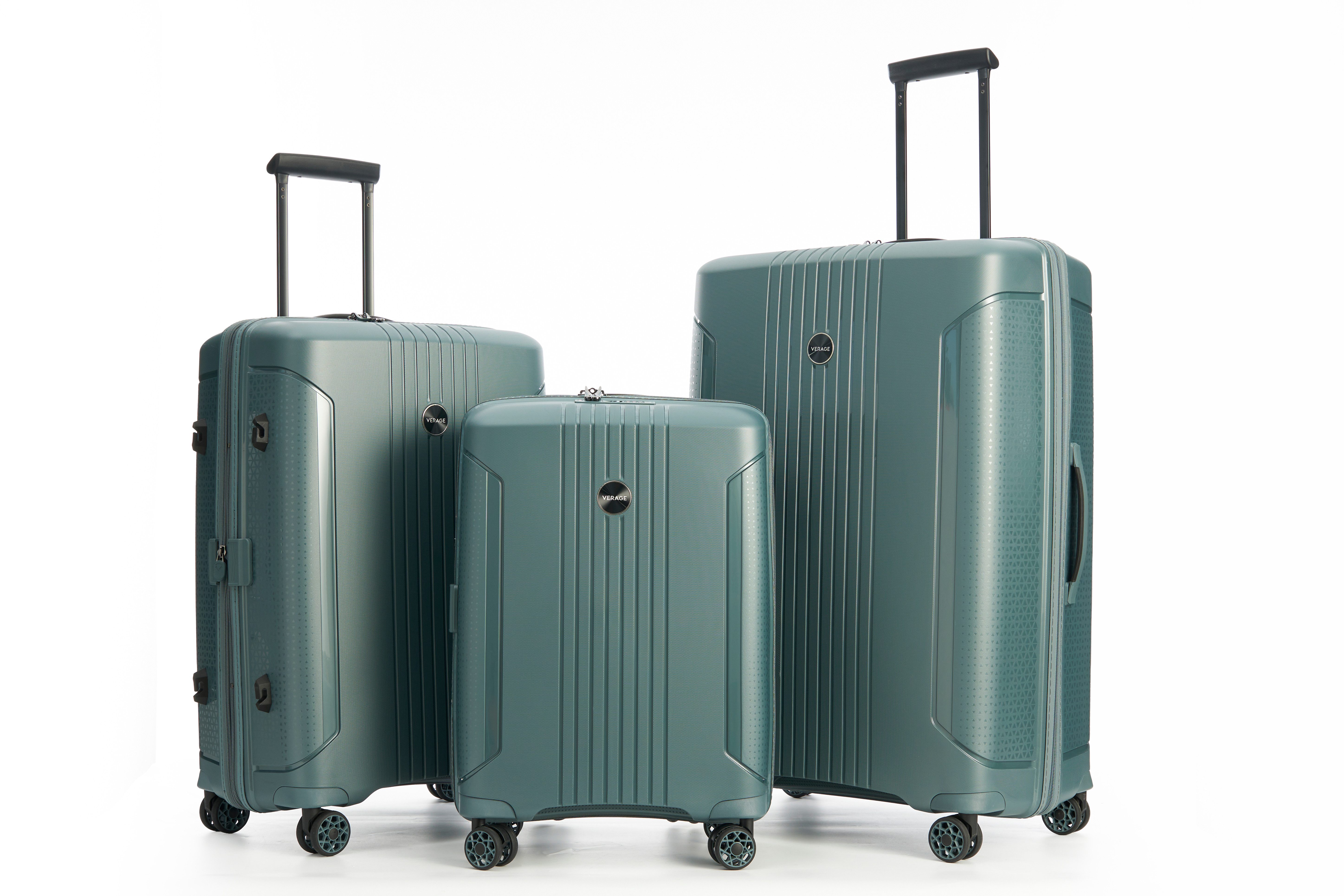 Verage Hartschalen-Trolley Edinburgh, Erweiterbar Koffer, 4 Rollen, Hartgepäck, leichter Reisekoffer, S/M/L/Set, Zahlenschloss