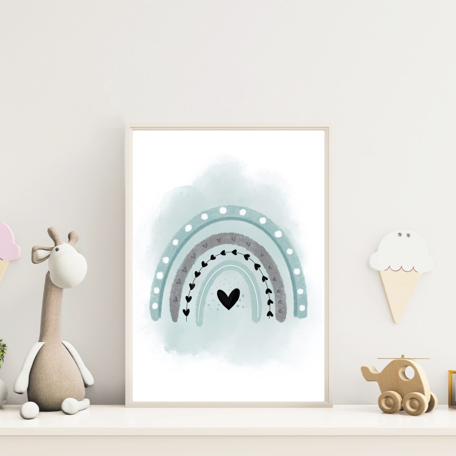 MeinBaby123® Poster Bilder Kinderzimmer, Poster Kinderzimmer Deko, Babyzimmer Deko, Spruch Wandbilder, Boho, Tiere – Bild 5 von 5