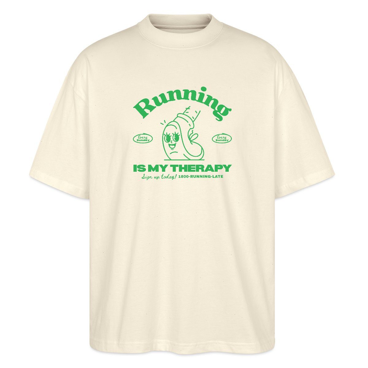 T-Shirt Running Club Design Oversize Unisex T-Shirt