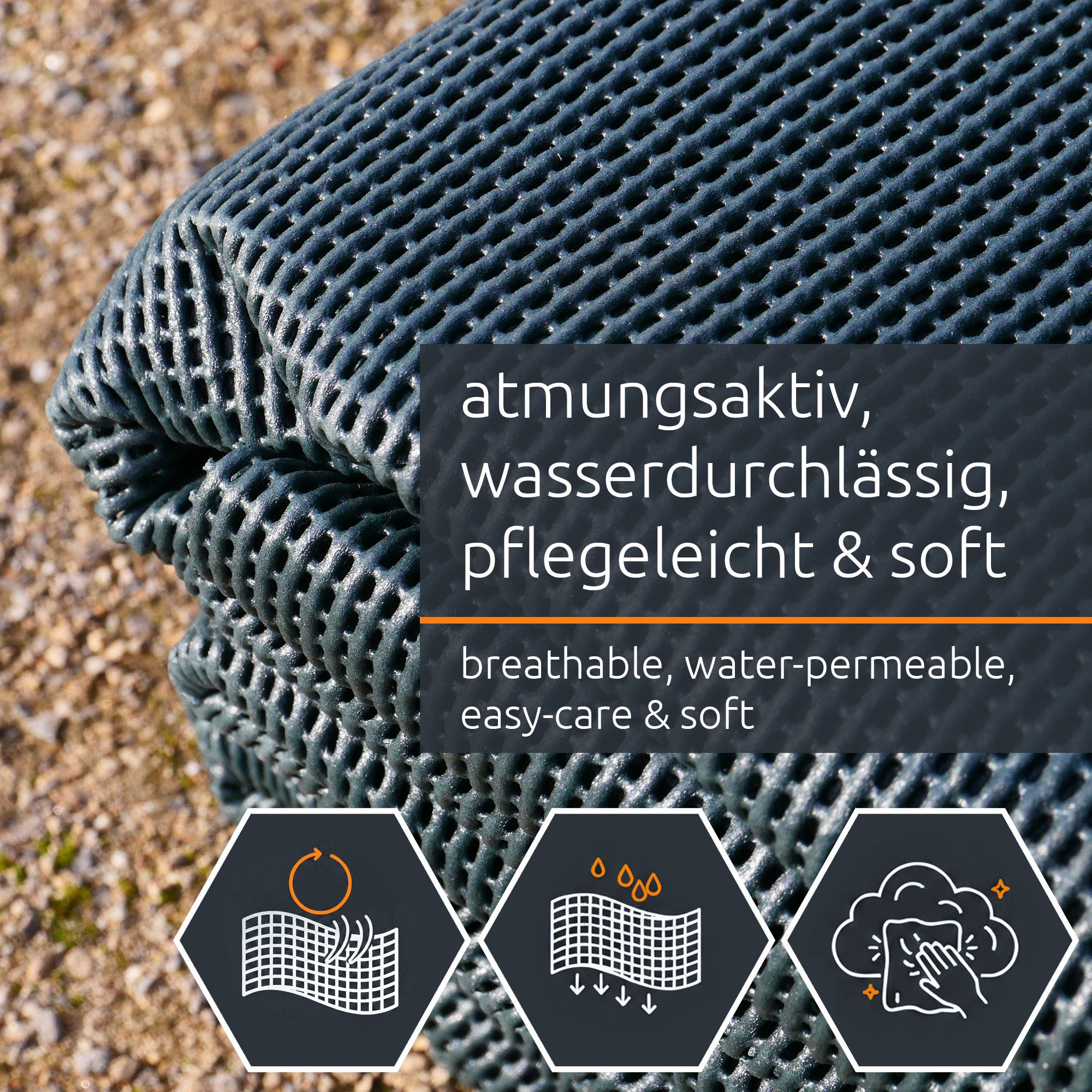 yourGEAR Outdoorteppich yourGEAR Outdoor Soft Carpet 250 x 300 cm - Vorzeltteppich Zeltteppich