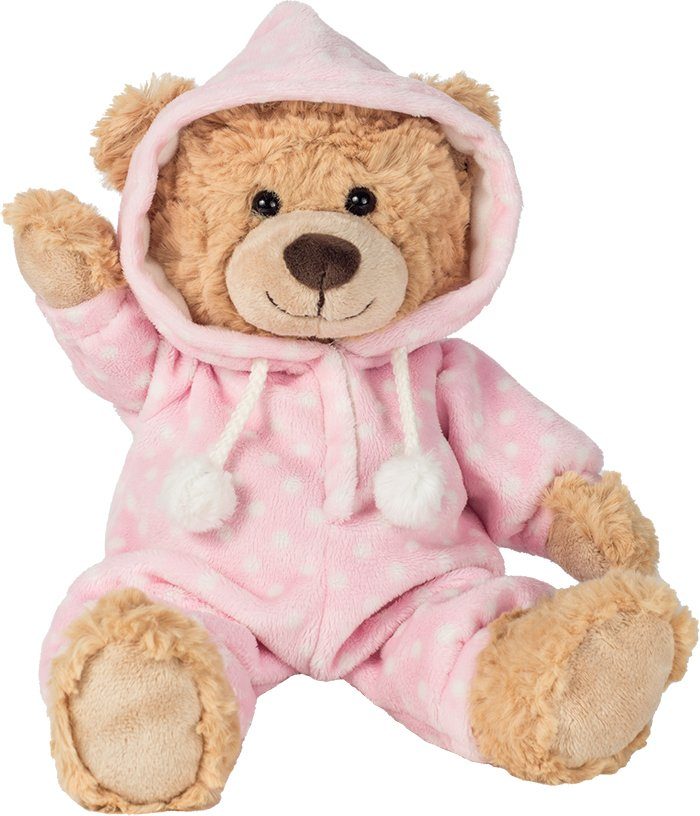 Teddy Hermann® Kuscheltier Schlafanzugbär rosa cm 30