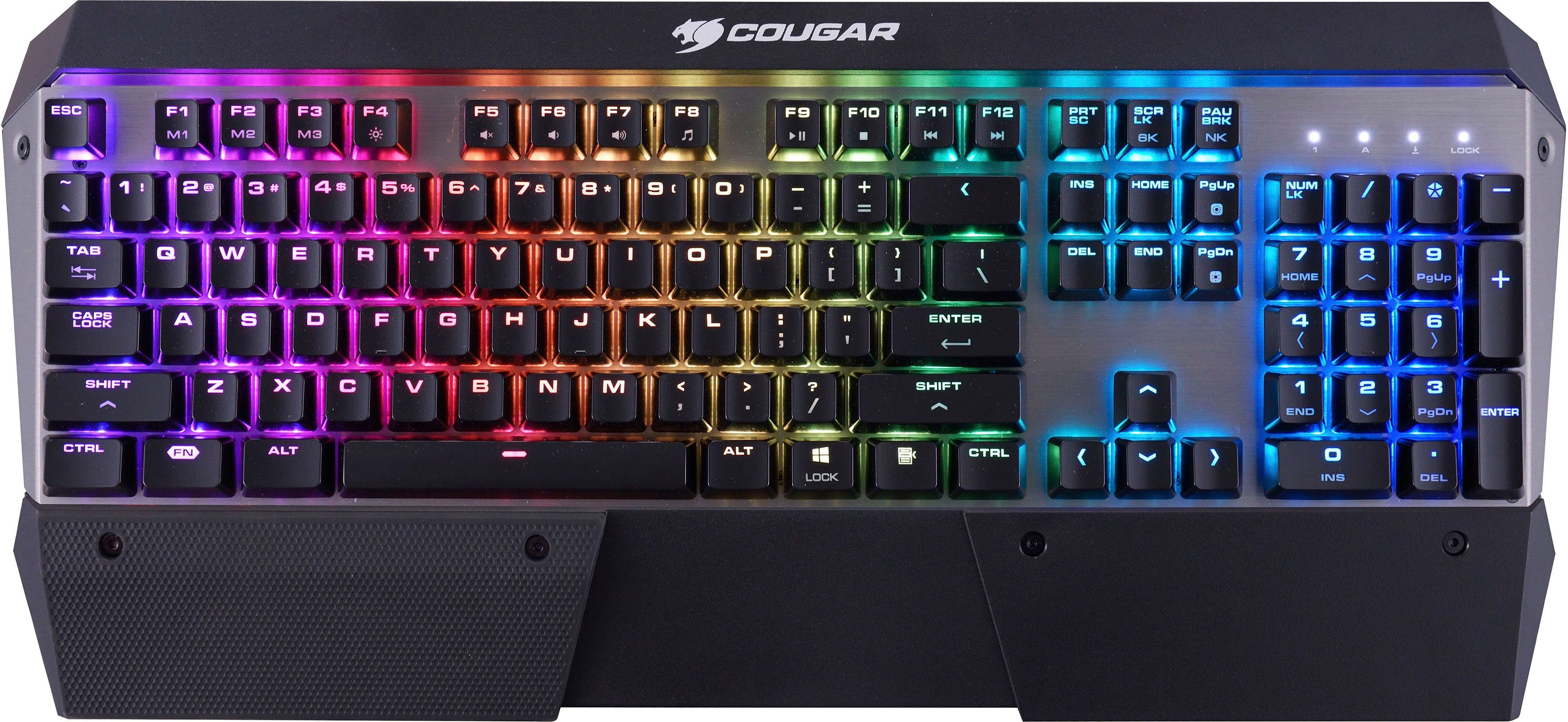 Cougar Attack X3 RGB Gaming-Tastatur (Cherry MX Silber)