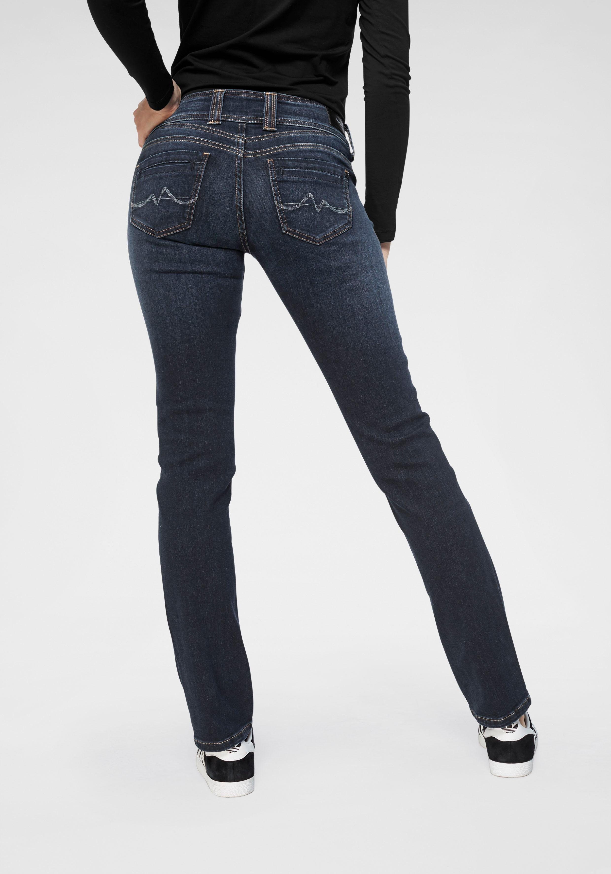 Pepe Jeans Saturn Damen Hose Pants Denim Stretch Straight Cut Regular Fit Used