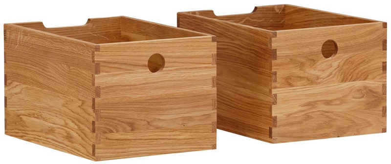 Home affaire Schubkasten »4A4«, Eiche, als Schublade oder Aufbewahrungsbox verwendbar, Breite 24 cm