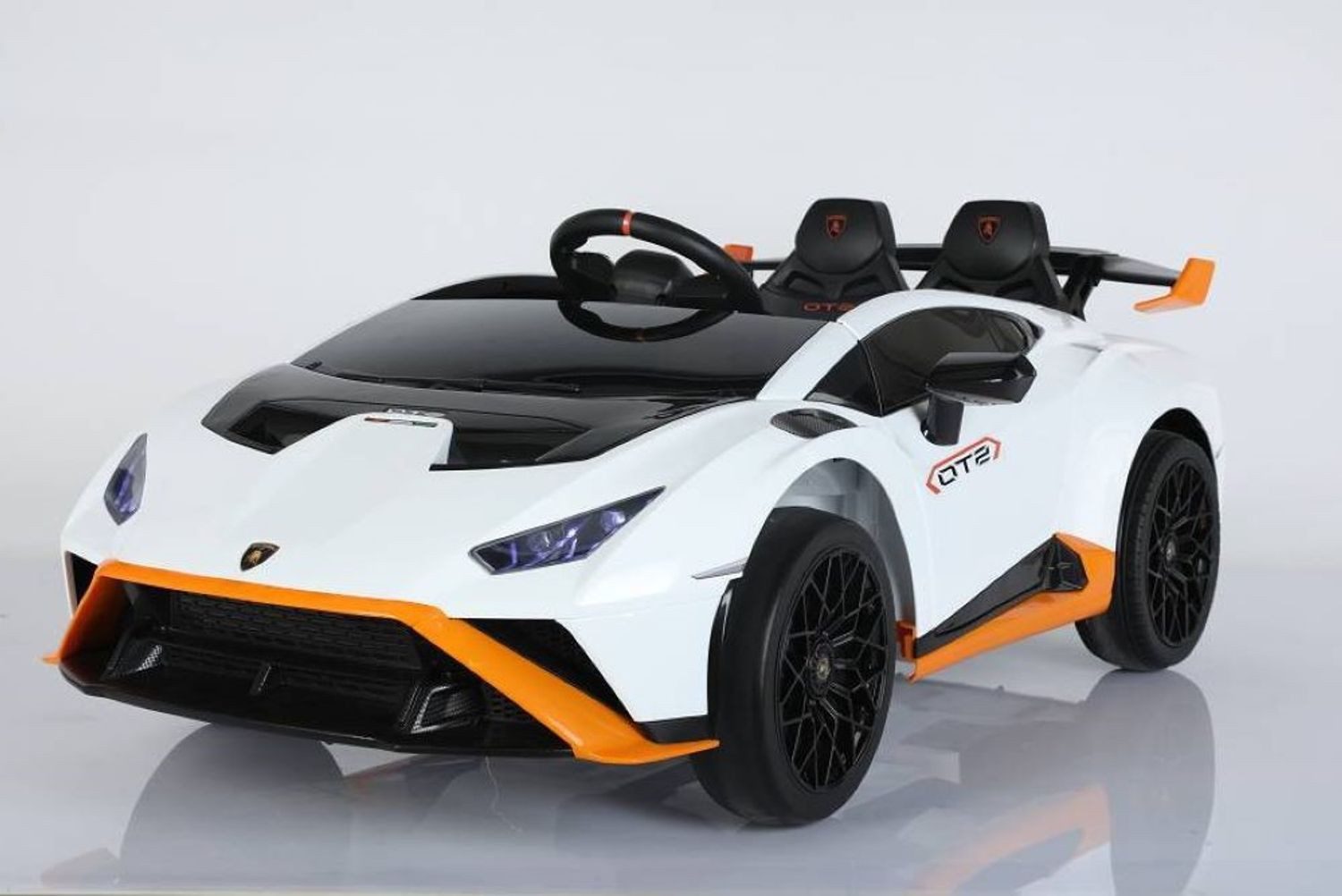 ES-Toys Elektro-Kinderauto Kinderauto Lamborghini Huracan, Belastbarkeit 40 kg, STO EVA-Reifen Bluetooth MP3 USB