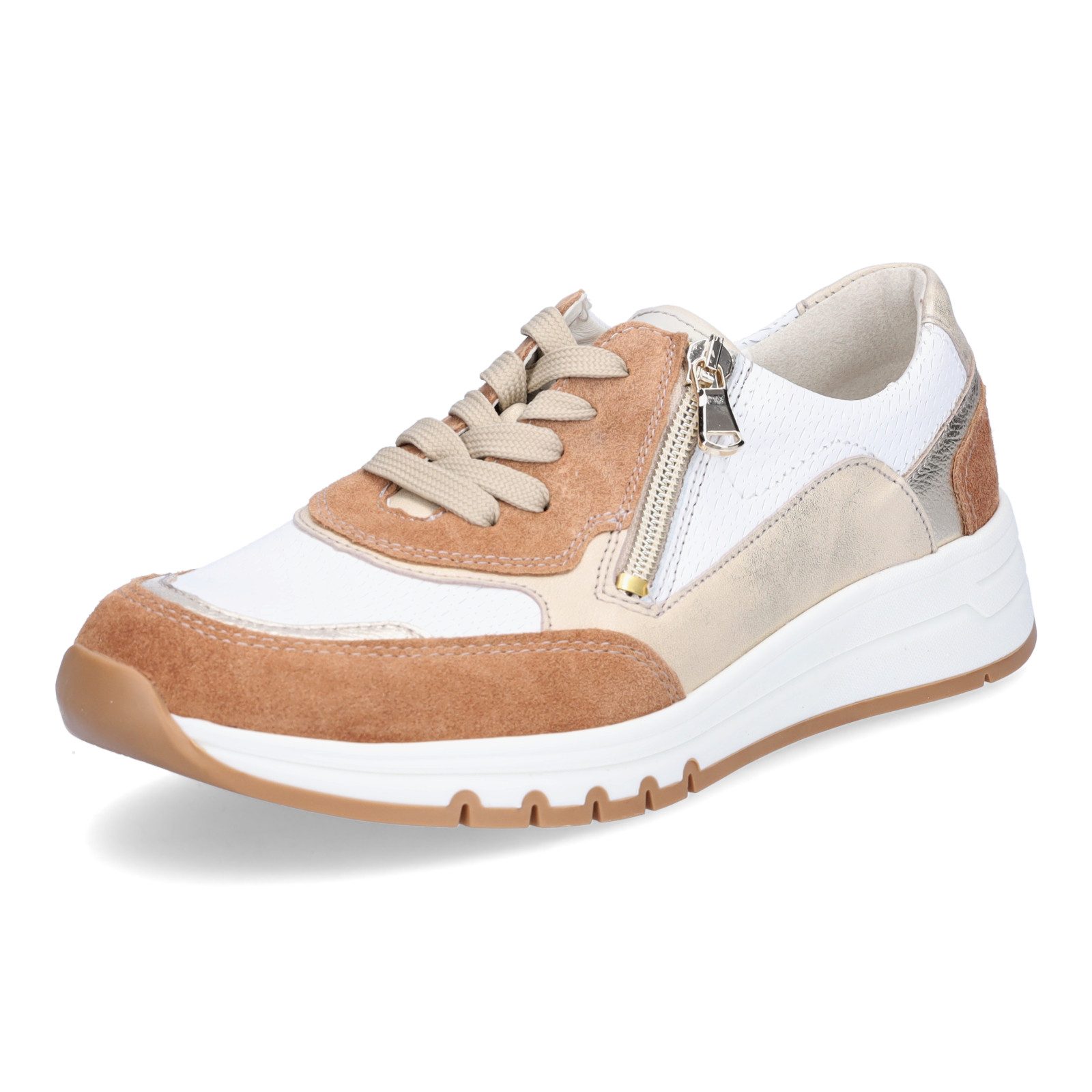 Waldläufer Damen Sneaker H-April braun weiß Sneaker