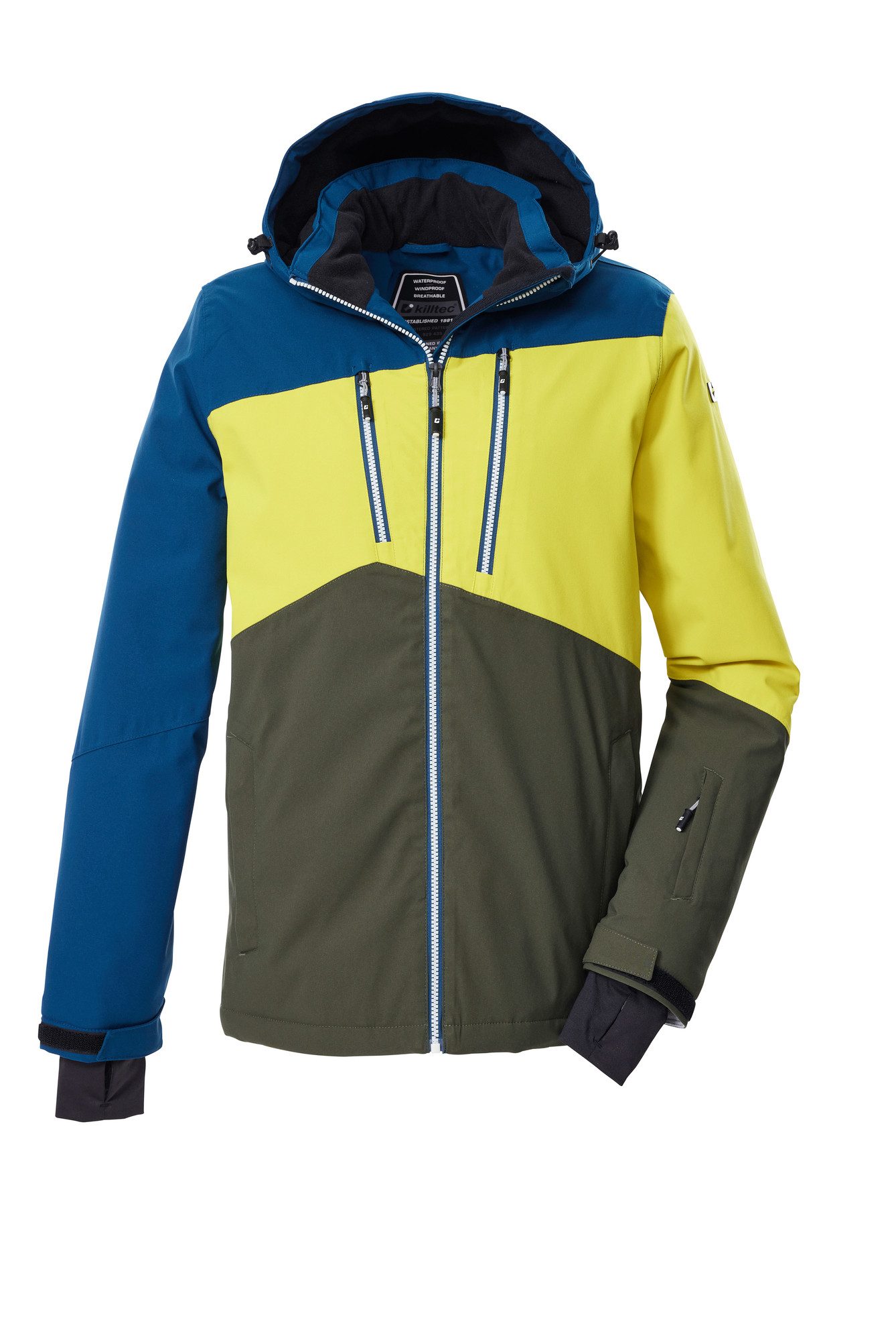 blue yellow oliv
