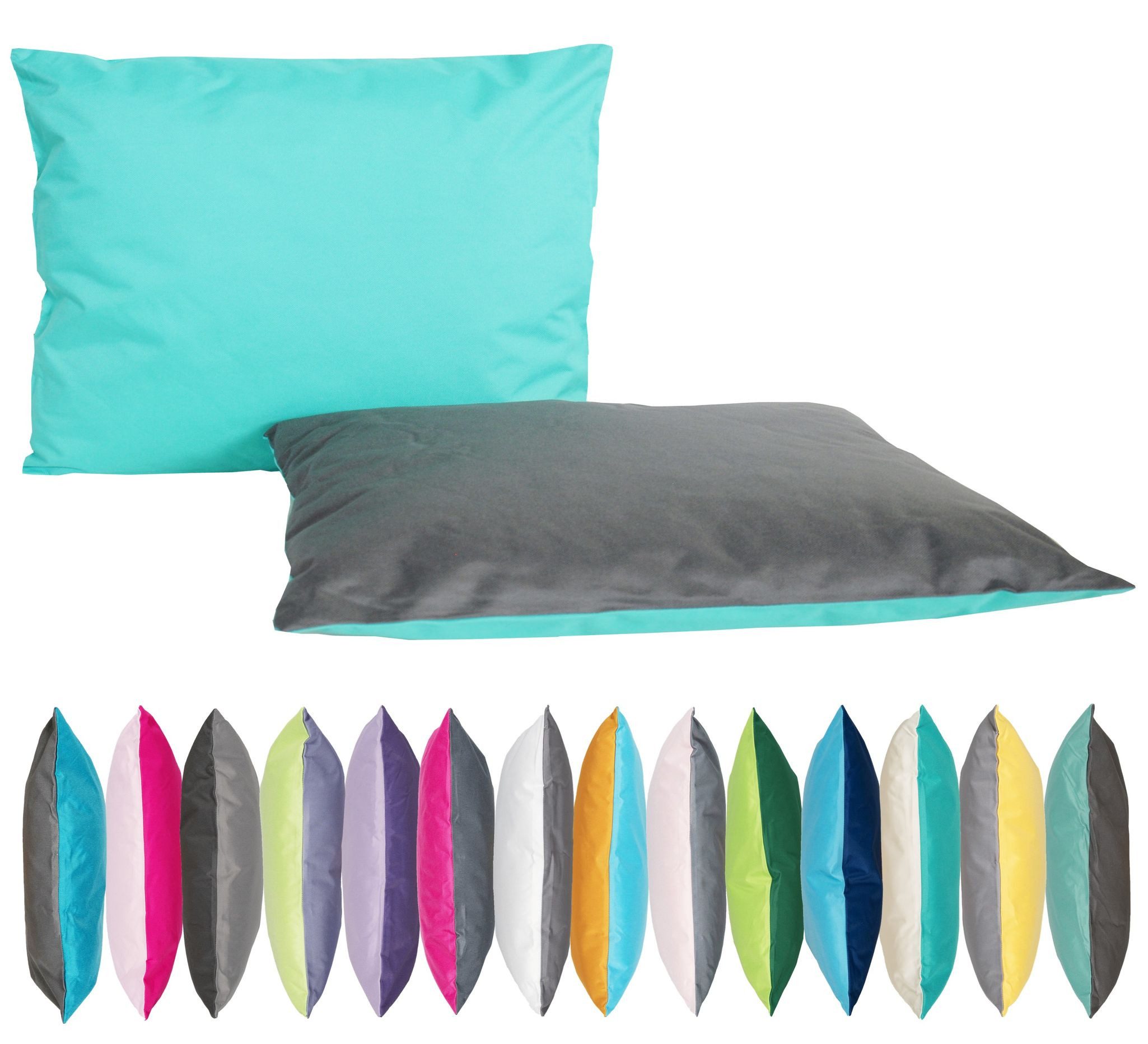 JACK Dekokissen JACK 2-farbiges Wende Outdoor Kissen 30x50cm Dekokissen inkl. Füllung, mit Lotus-Effekt, Robust, Strapazierfähig, für Innen & Außen geeignet