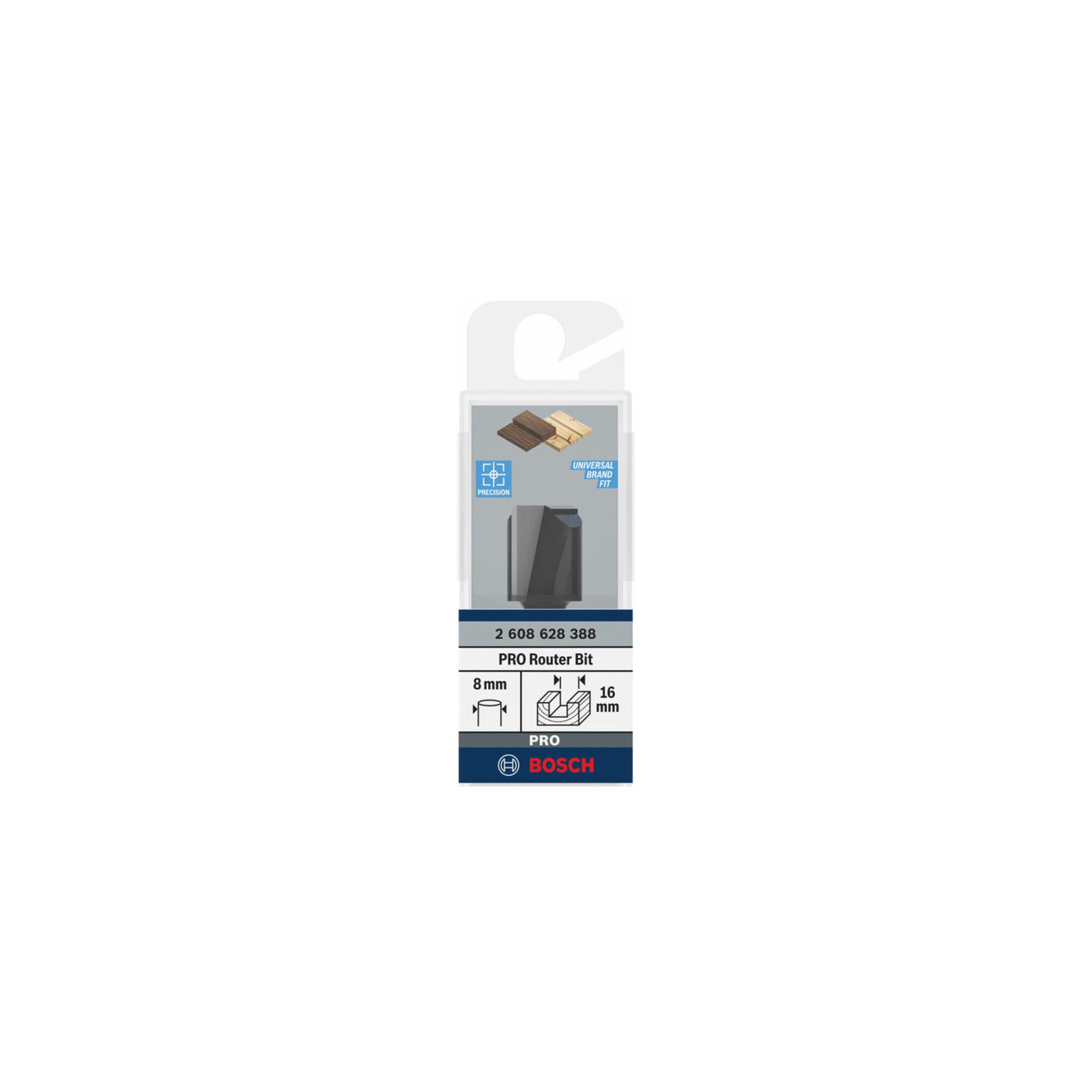 Bosch Professional Fräse Bosch Nutfräser Standard for Wood 8 mm D1 16 mm L 20 mm G 51 mm