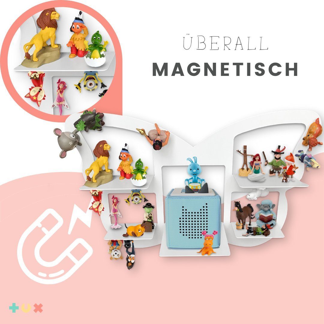 in Regal Wandregal TUX "Schmetterling", Germany für Komplett-Set, Made passend Toniebox