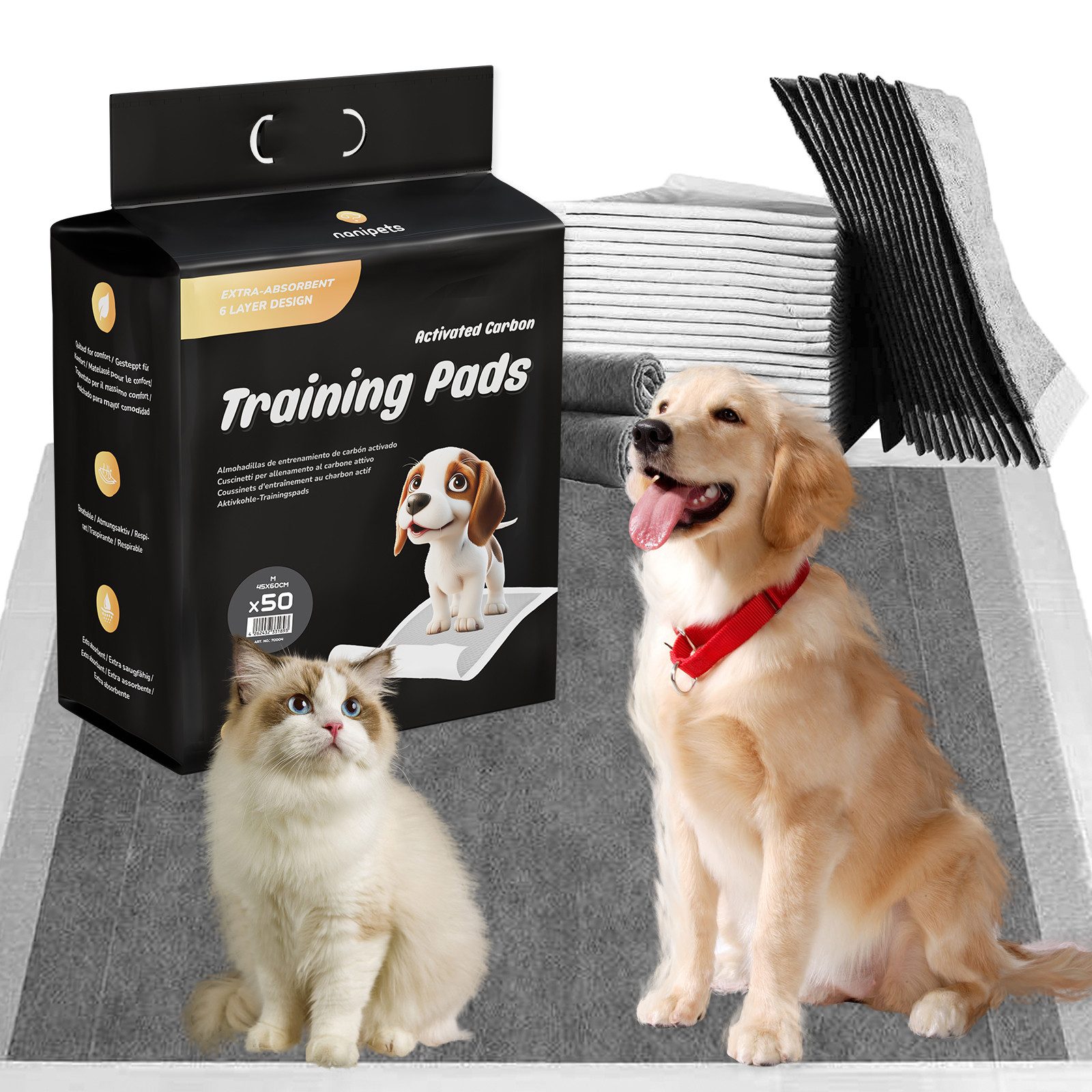 NANIPETS Hundematte Trainingspad für Hunde Welpenunterlagen, Superabsorbier günstig online kaufen