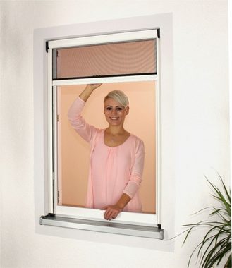 Nematek Insektenschutz-Tür Aluminium Insektenschutz Rollo für Fenster bis maximal 160 x 160 cm