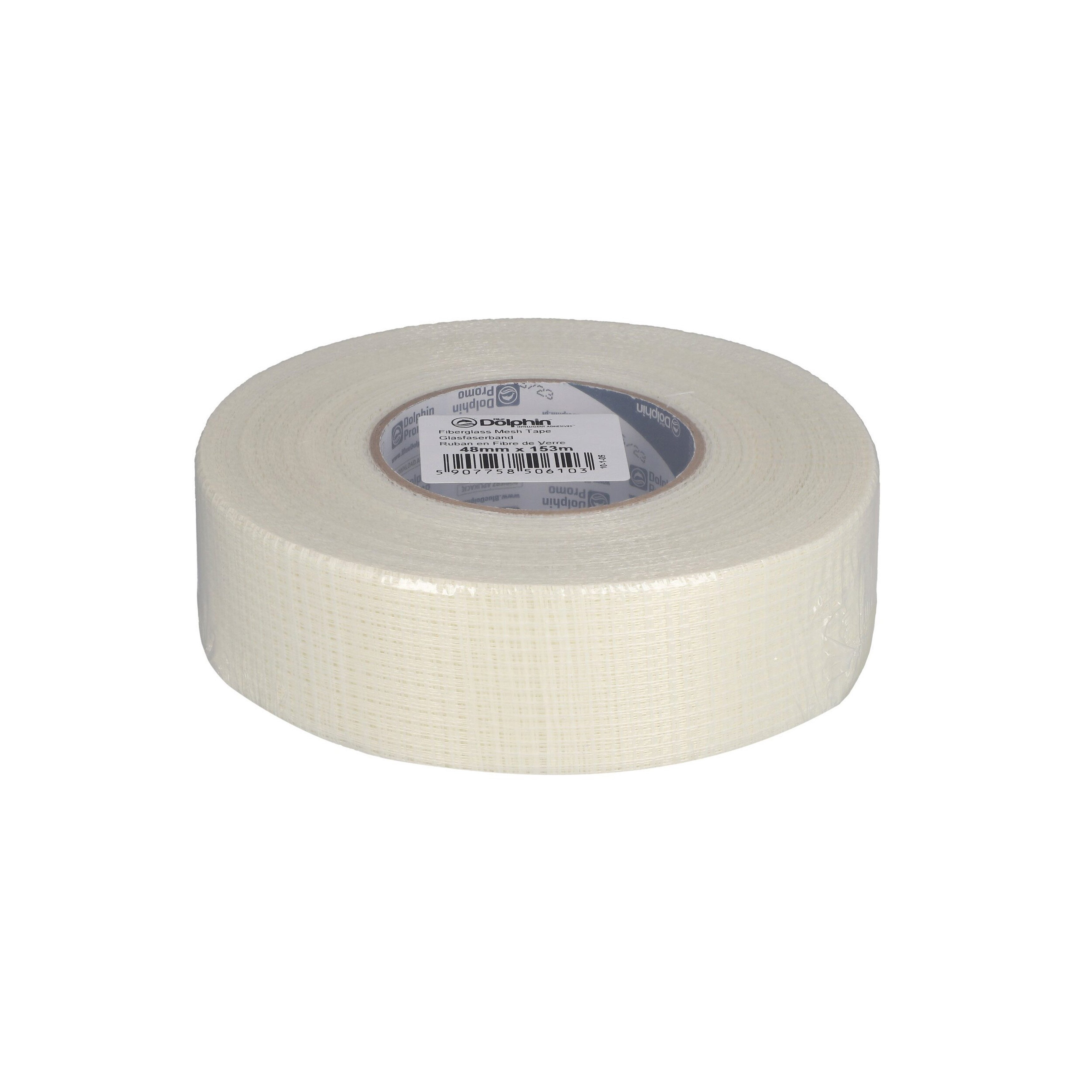 BlueDolphin Kreppband Fiberglas-Band 48mm x 153m (Single-pack, 1-St., 1 Glasfaserband) selbstklebendes Band