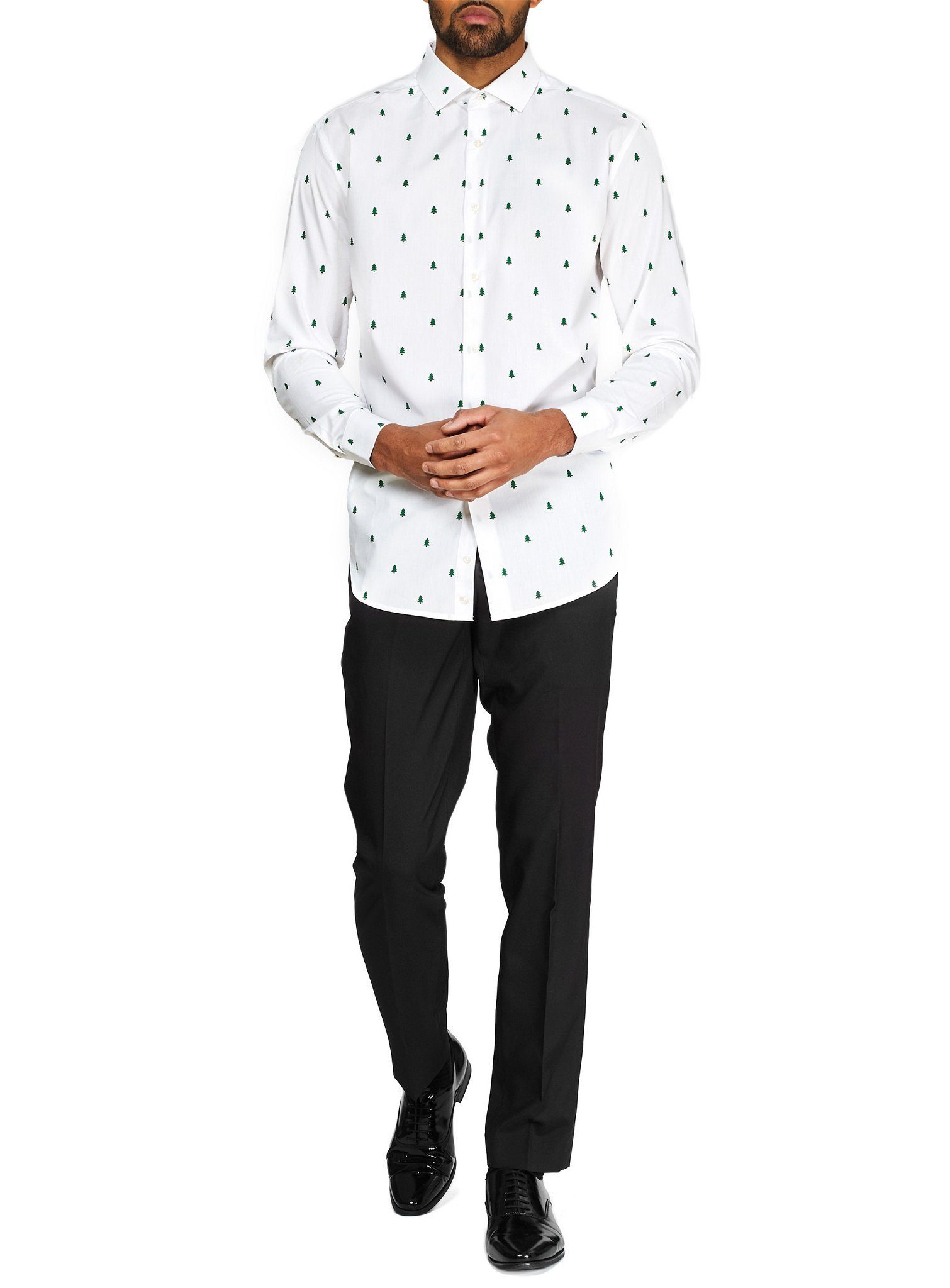 Opposuits T-Shirt Christmas Tree Hemd Da sieht man das Hemd vor lauter (Wei günstig online kaufen