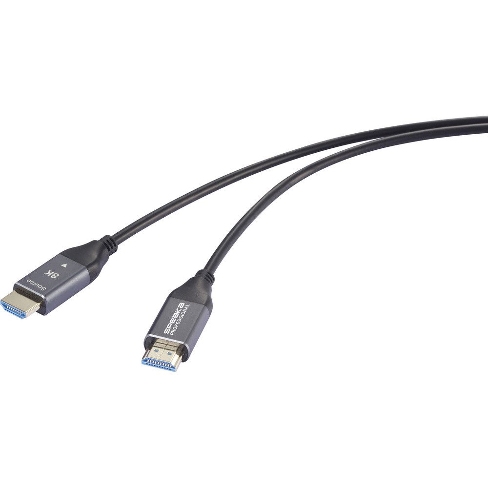 SpeaKa Professional SpeaKa Professional HDMI / Glasfaser Anschlusskabel HDMI-A Stecker, HD HDMI-Kabel, (6000.00 cm)