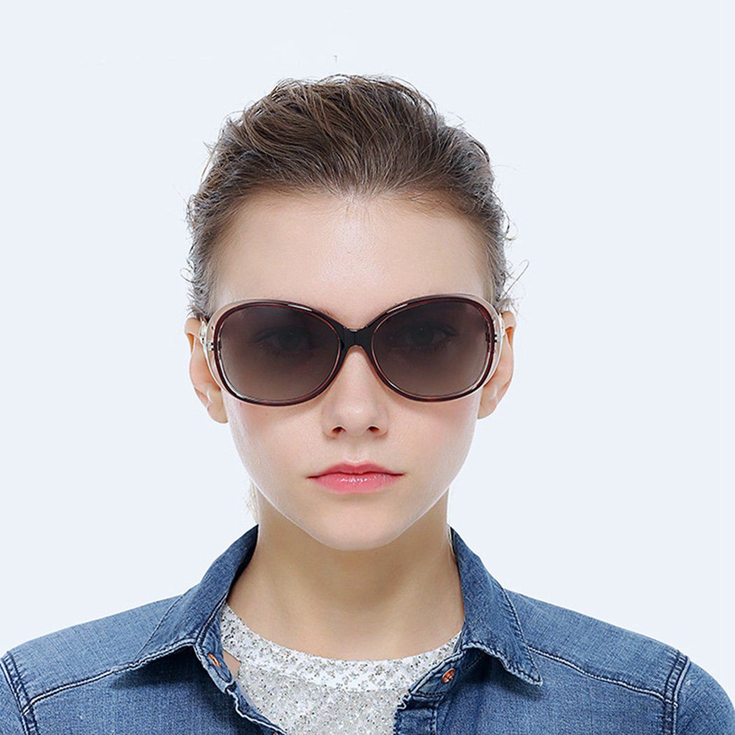 Damen-Sonnenbrille Sonnenbrille (1-St) Große DAYUT mit Schutz polarisiertem