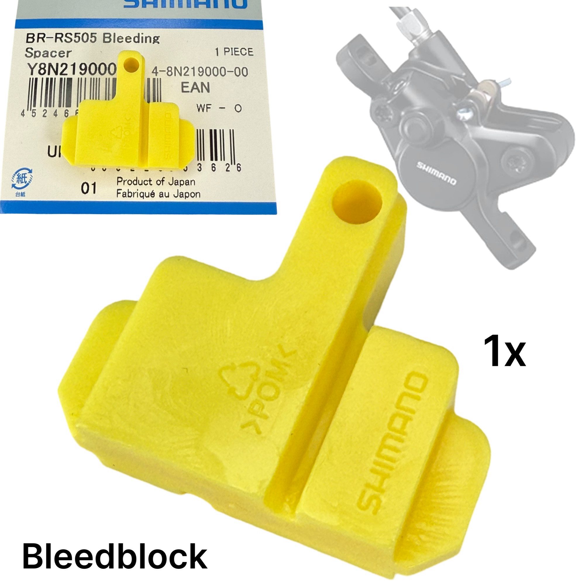 Shimano Scheibenbremse Shimano B05S Resine Fahrrad Scheibenbremsbeläge 2x paar + Bleedblock