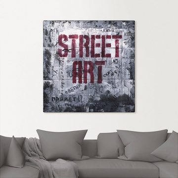 Artland Wandbild Street Art - Straßenkunst, Sprüche & Texte (1 St), als Alubild, Outdoorbild, Leinwandbild in verschied. Größen