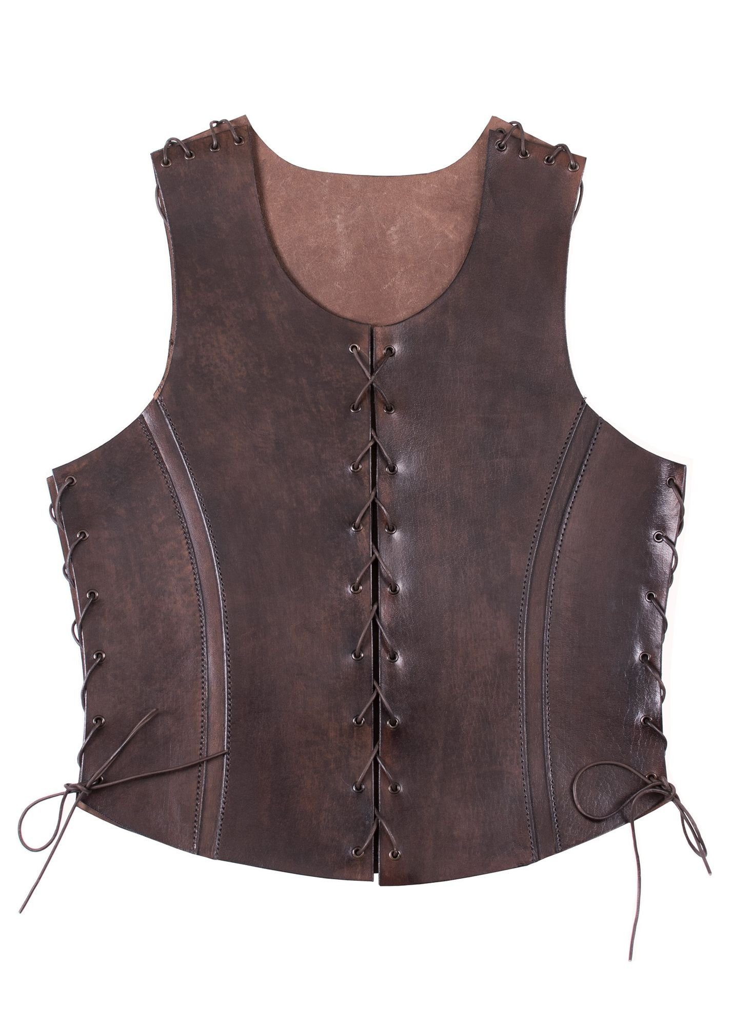 Battle Merchant Ritter-Kostüm Mittelalterliche Brigantine, Brustpanzer aus Leder, Gr. M