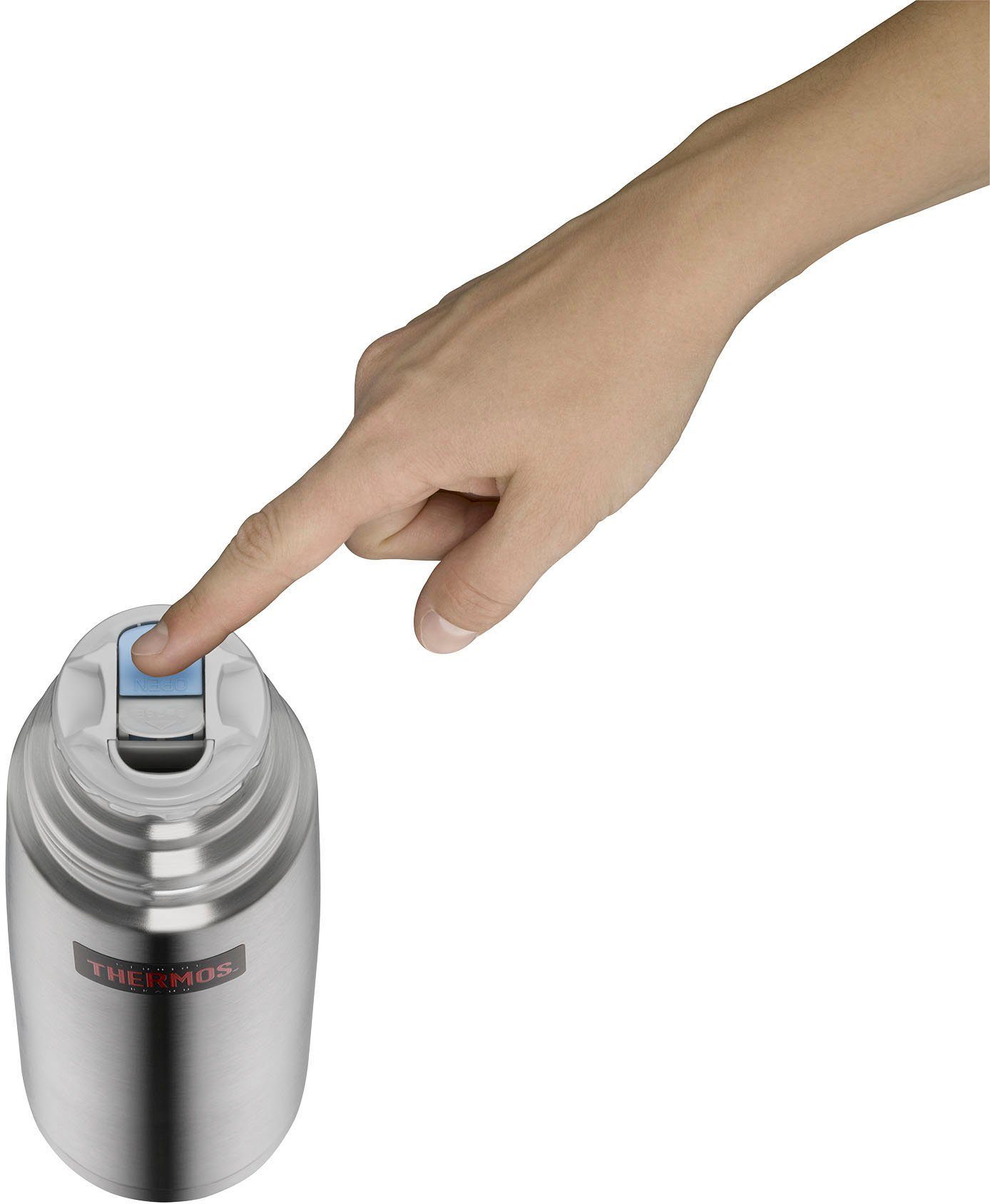 THERMOS Isolierkanne Light & Compact, 0,5 l, (1-St), aus bruchfestem Edelstahl
