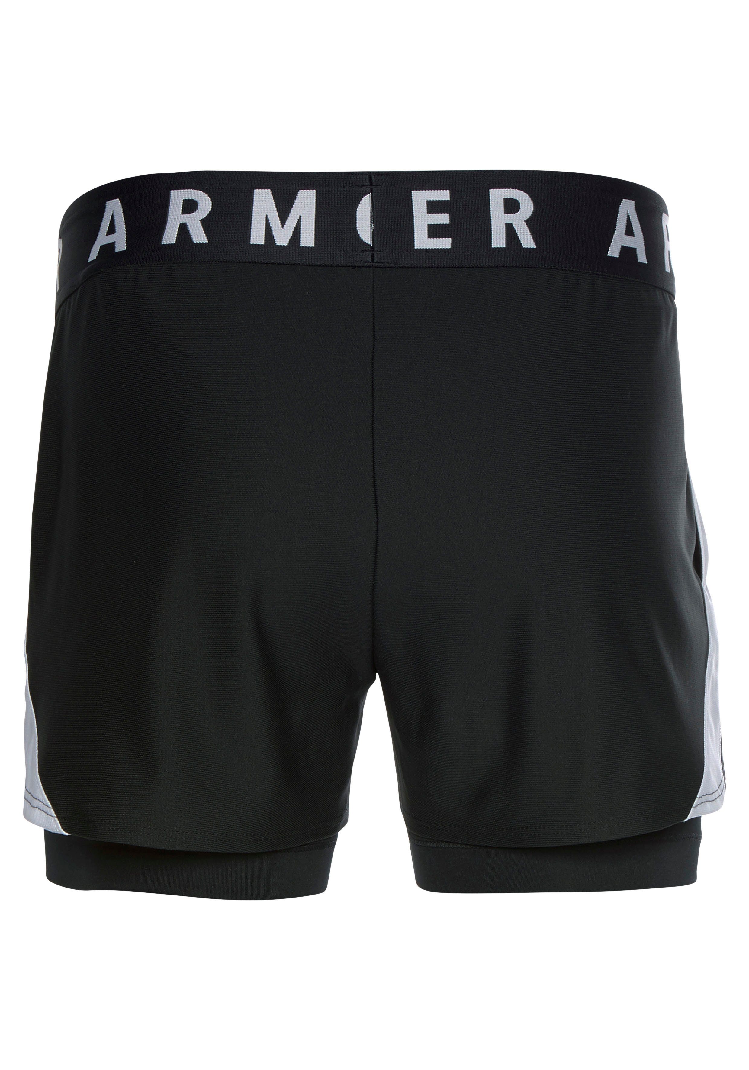 Under Armour® 2-in-1-Shorts PLAY UP SHORTS Schwarz 2-IN-1