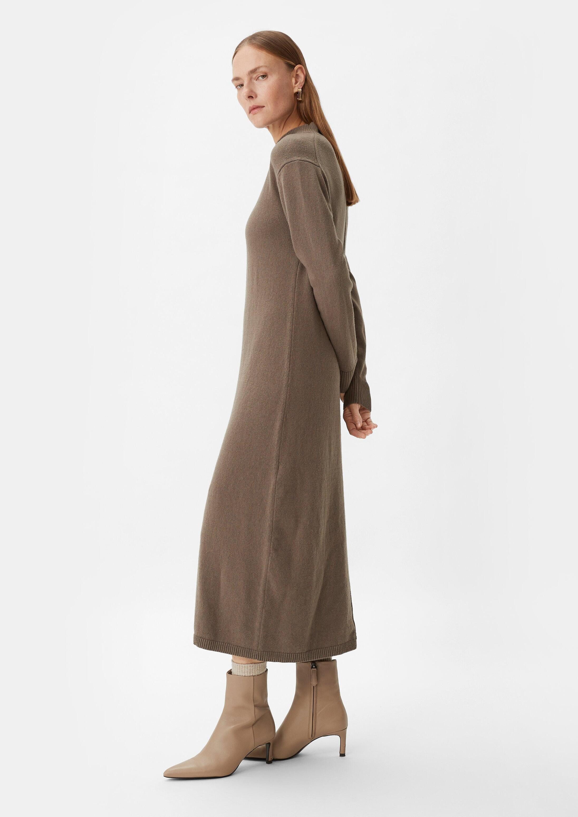 comma Maxikleid Kleid Strickkleid mit Viskose