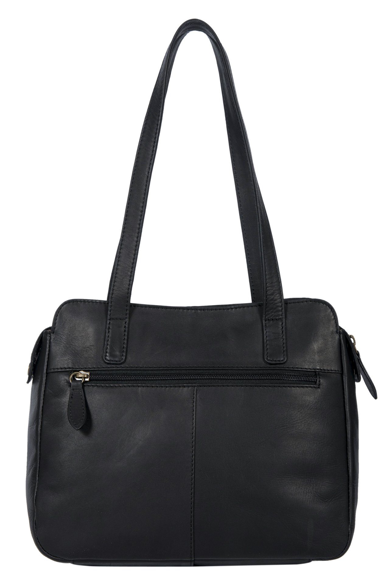 Benthill Handtasche Damen Echt Leder Henkeltasche Umhängegurt Vintage Tasche Umhängetasche, Schultergurt / Umhängegurt Reißverschlussfach