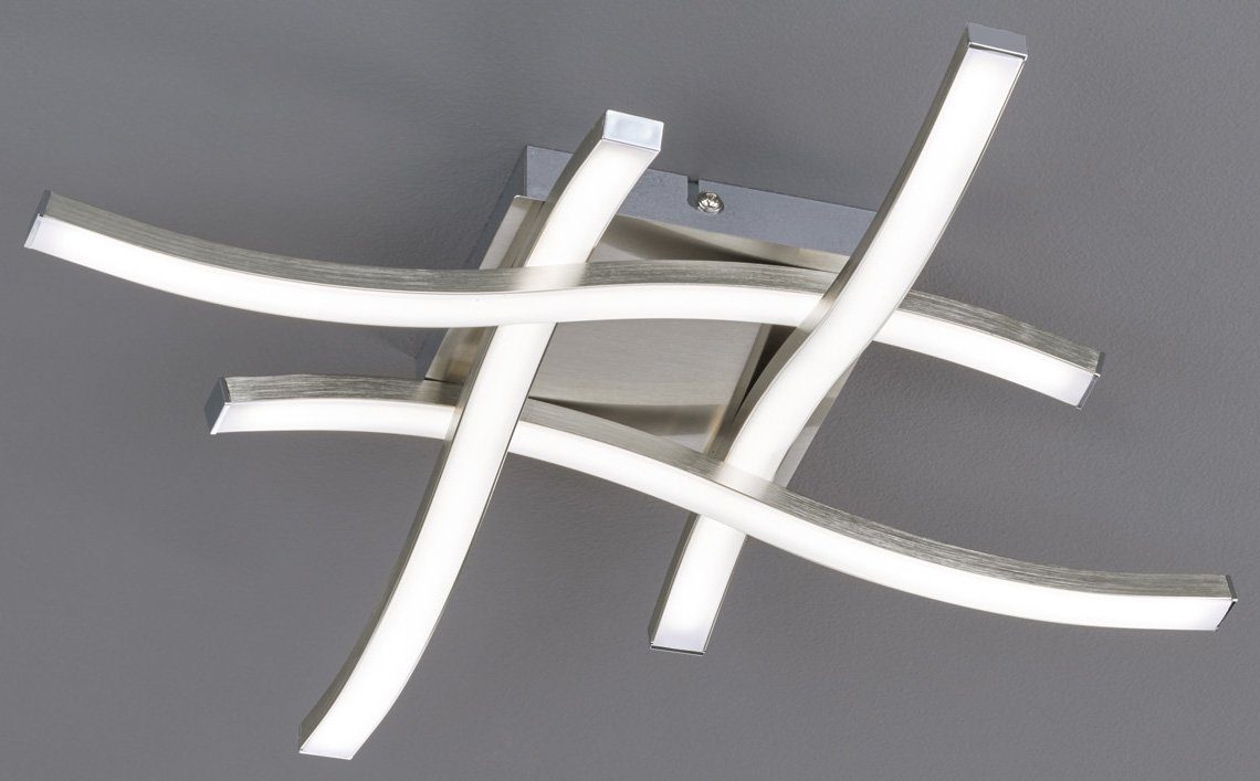 Reality Leuchten LED Deckenleuchte Route, LED fest integriert, Warmweiß, mo günstig online kaufen