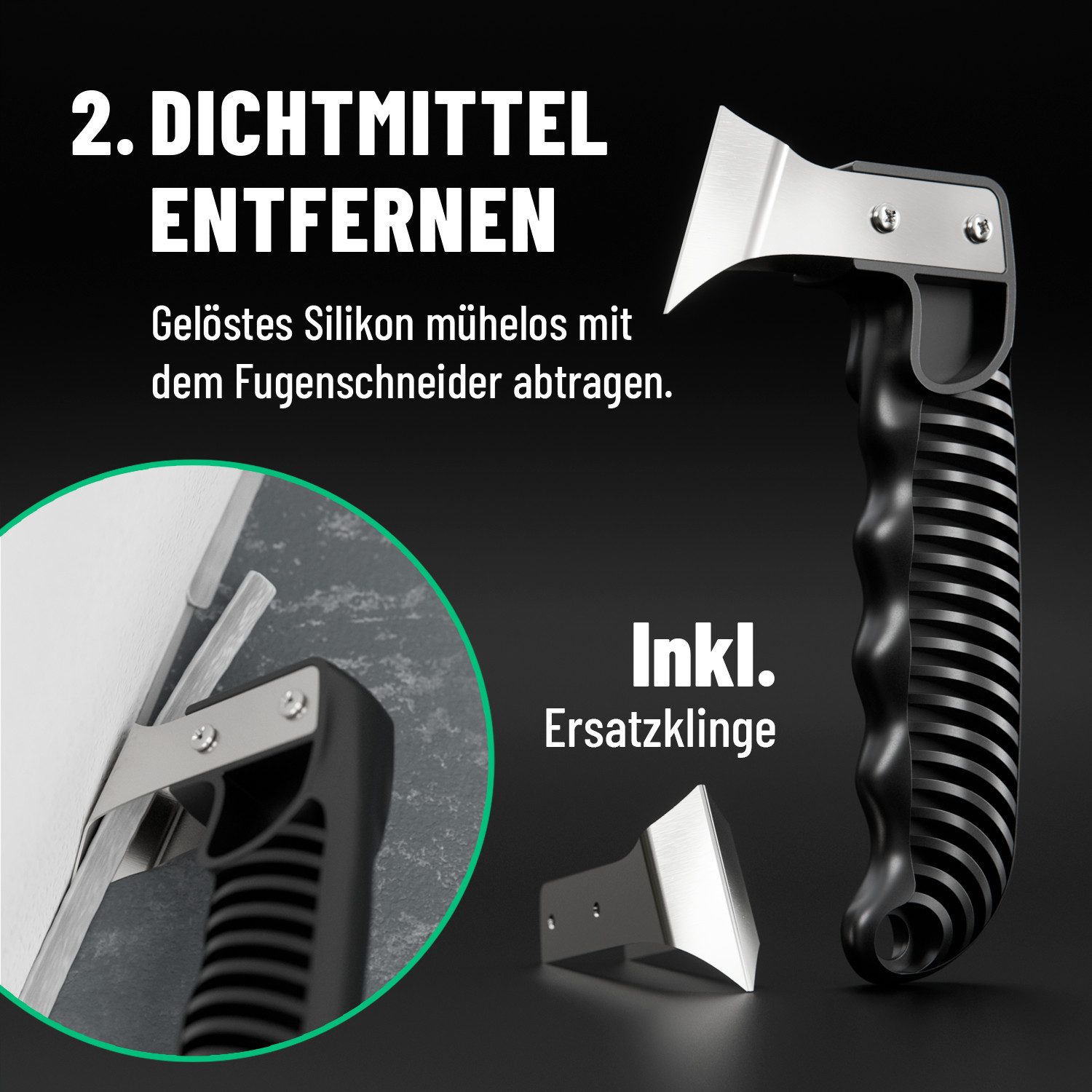 greate. Fugenkratzer Silikonentferner Werkzeug & Silikon Abzieher Set 25-teilig, (25-tlg)