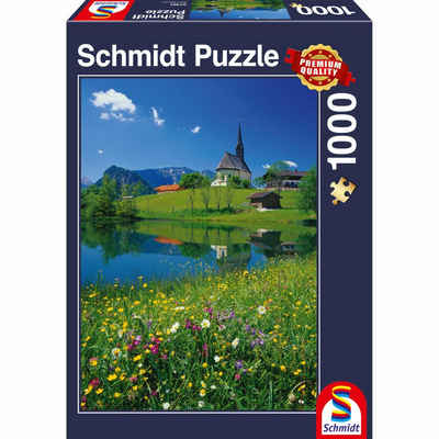 Schmidt Spiele Puzzle Inzell Einsiedlhof und Kirche St. Nikolaus, 1000 Puzzleteile