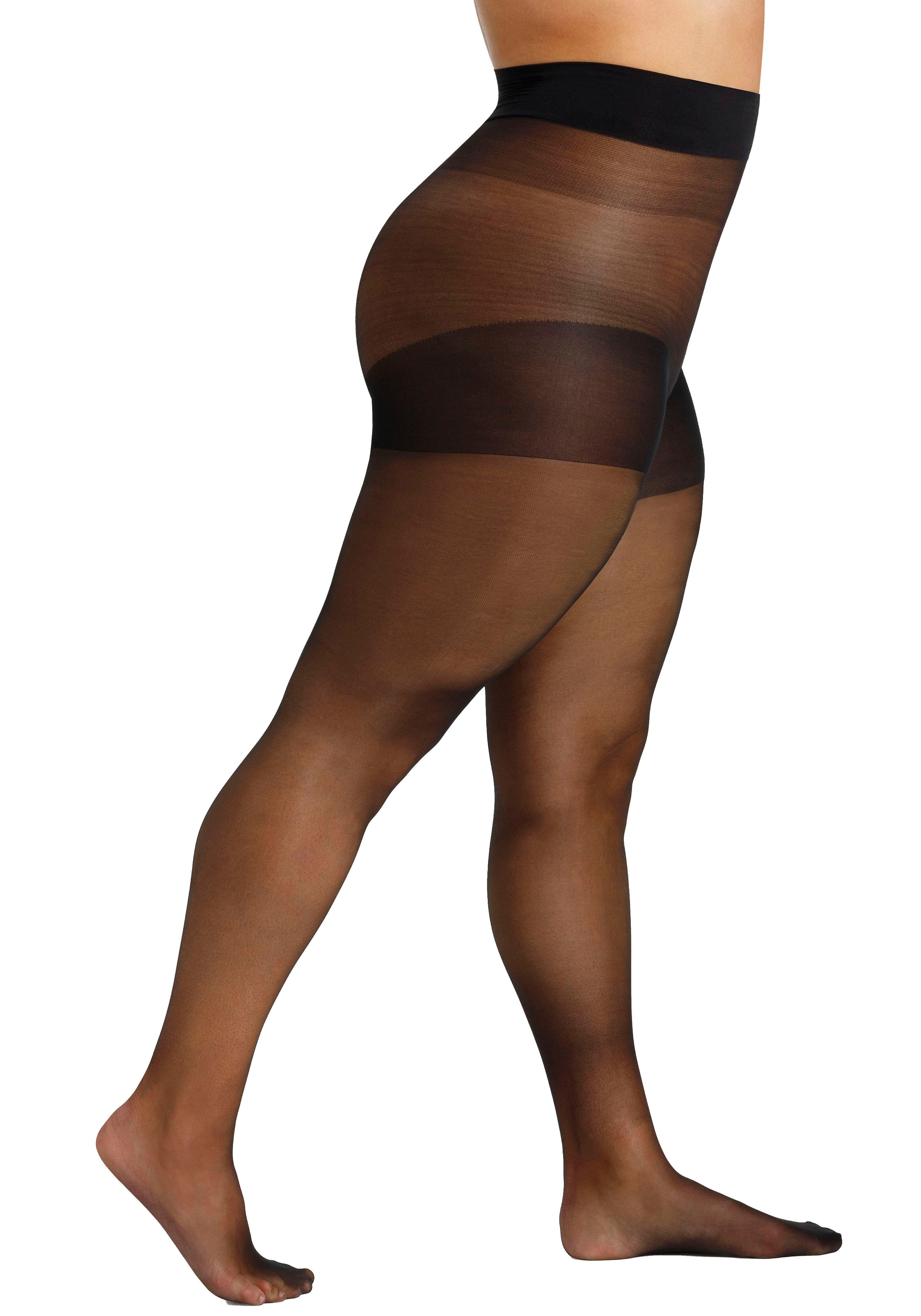 Camano Feinstrumpfhose fine curvy 20 DEN Curvy-Tights, extra breiter Bund, Matt-Look