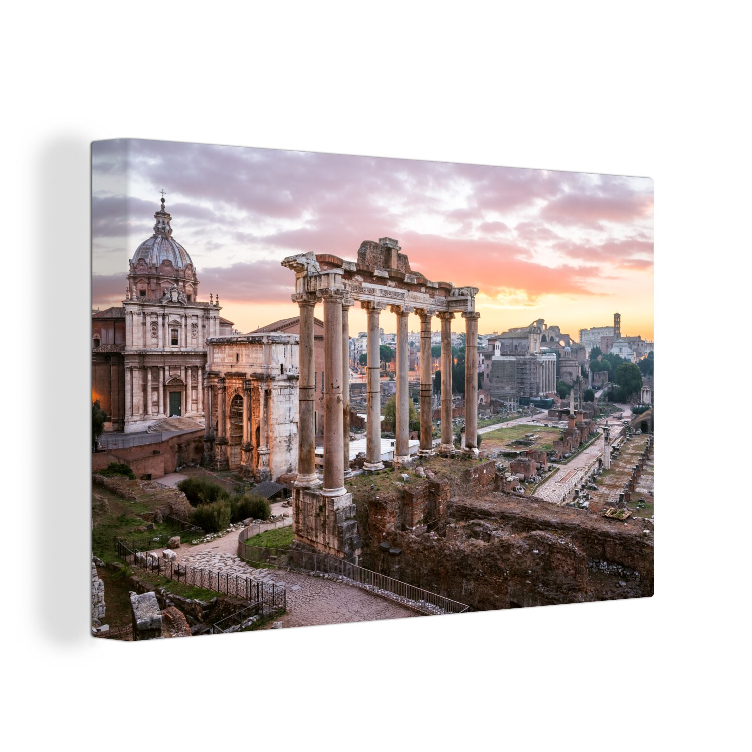 OneMillionCanvasses® Leinwandbild Italien - Rom - Himmel, (1 St), Wandbild Leinwandbilder, Aufhängefertig, Wanddeko, 30x20 cm