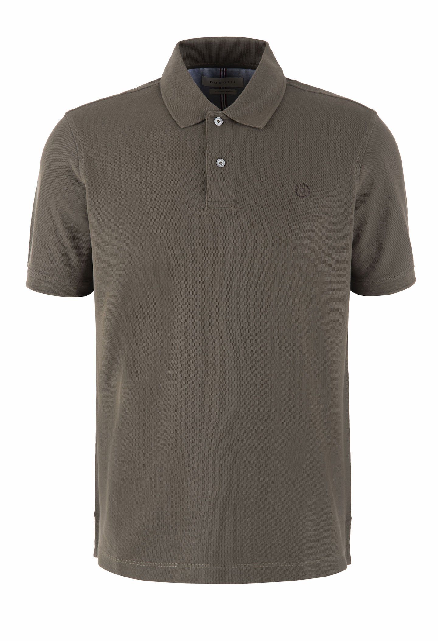 bugatti Poloshirt aus reiner Baumwolle oliv