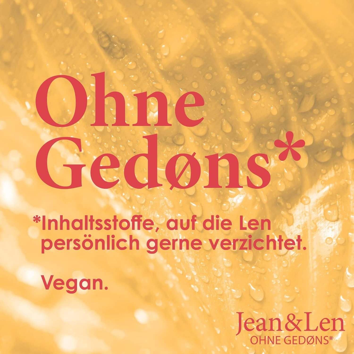Jean & Len ohne Gedons* Duschgel Verwöhnende Creme-Öl Dusche Arganöl & Feige, 1-tlg., Vegan