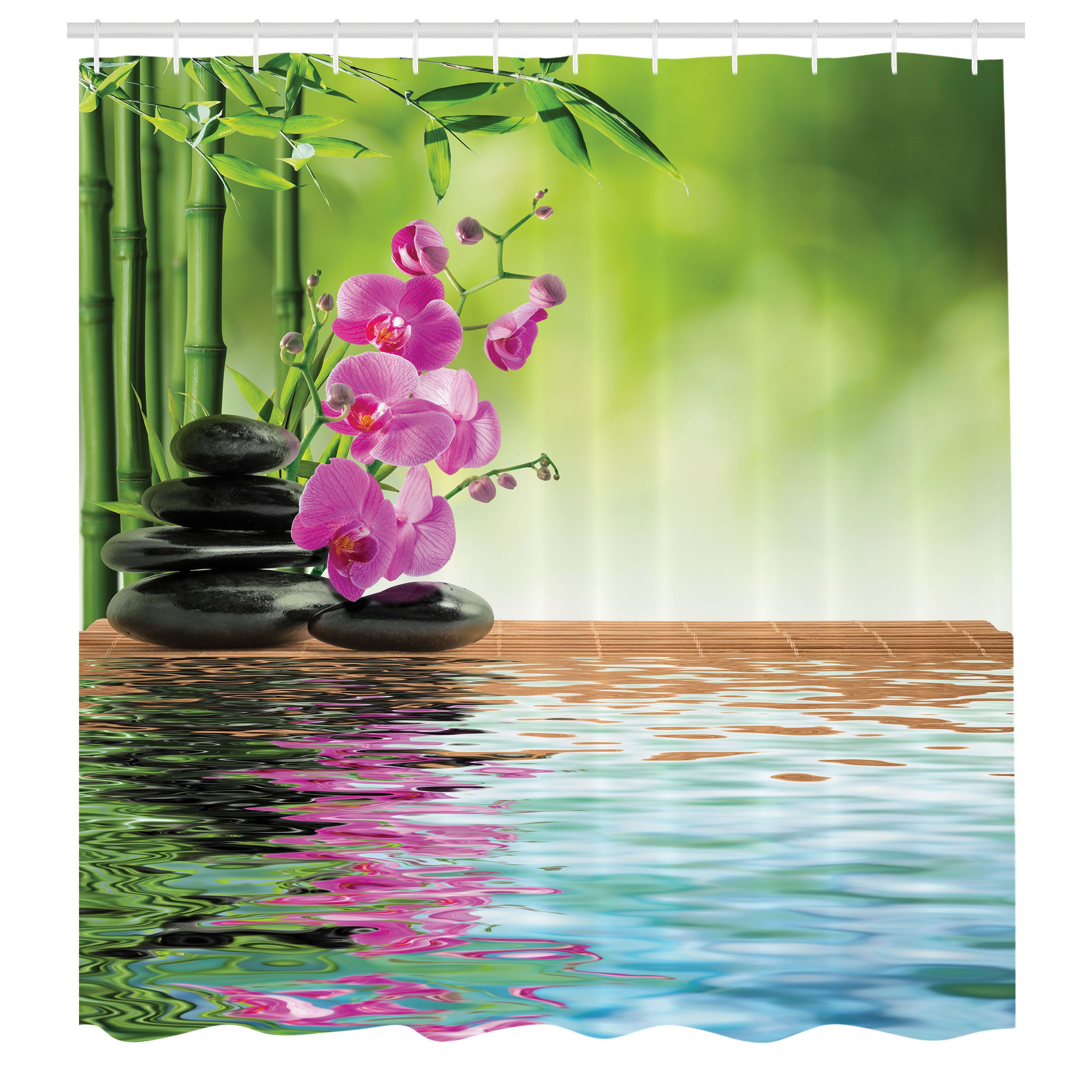 Abakuhaus Duschvorhang Moderner Digitaldruck mit 12 Haken auf Stoff Wasser günstig online kaufen