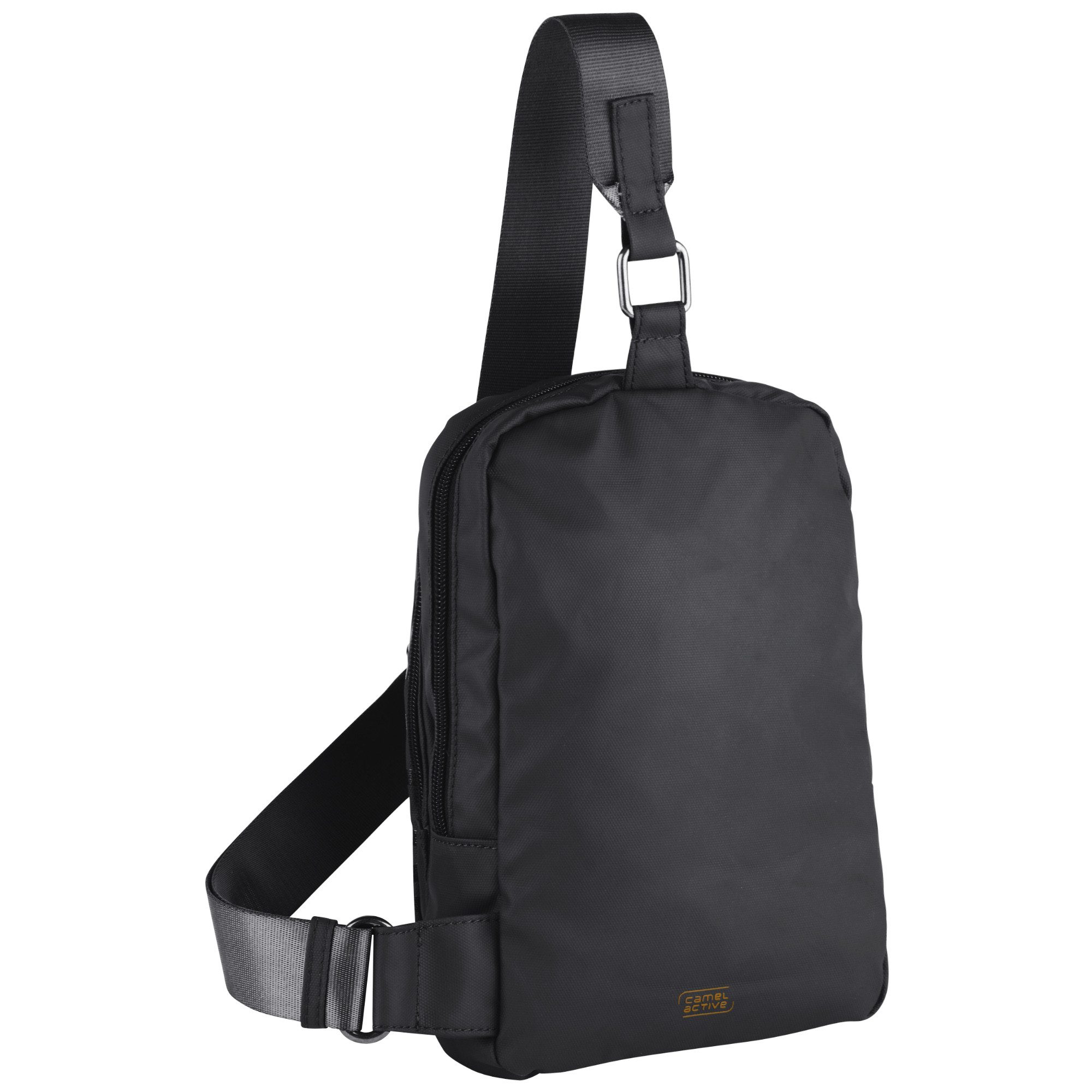 camel active Cityrucksack Explore, wasserabweisendes recyceltes Nylon und reflektierende Reißverschlüsse