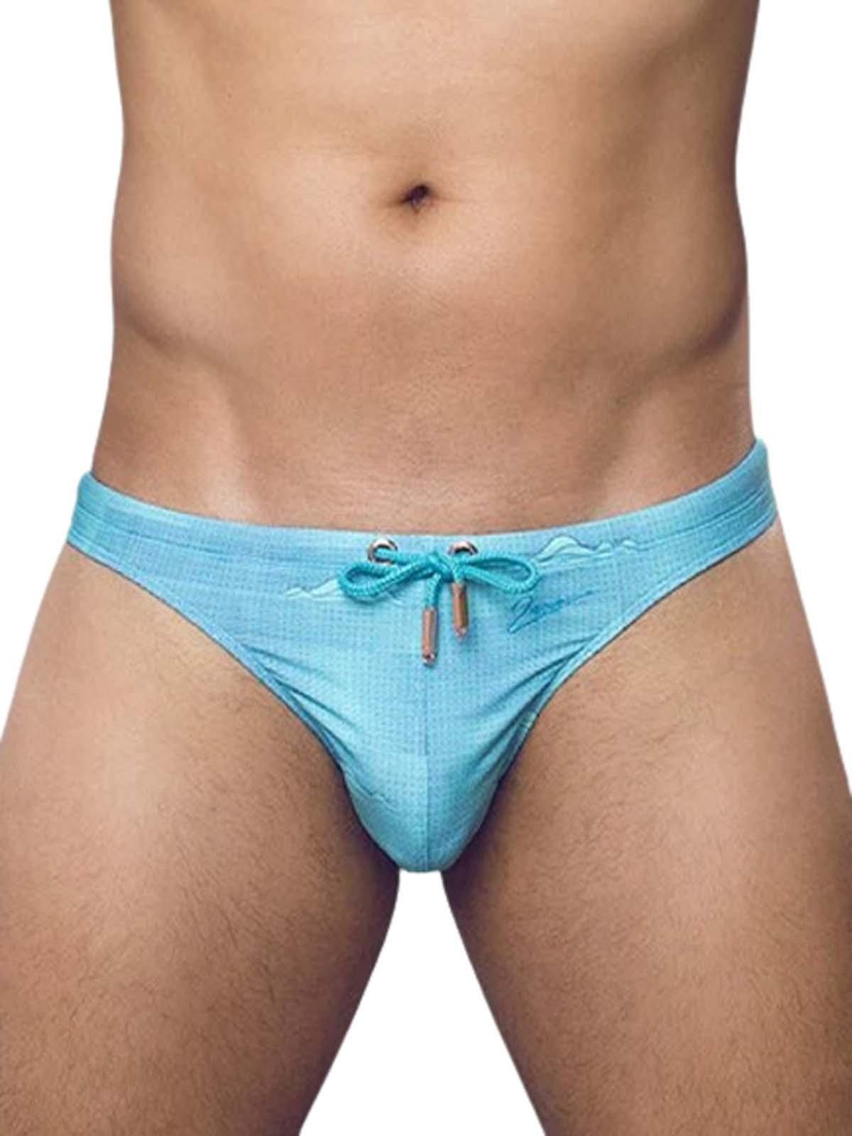 String 2Eros Print Swim Thong V80 Nautica Green S