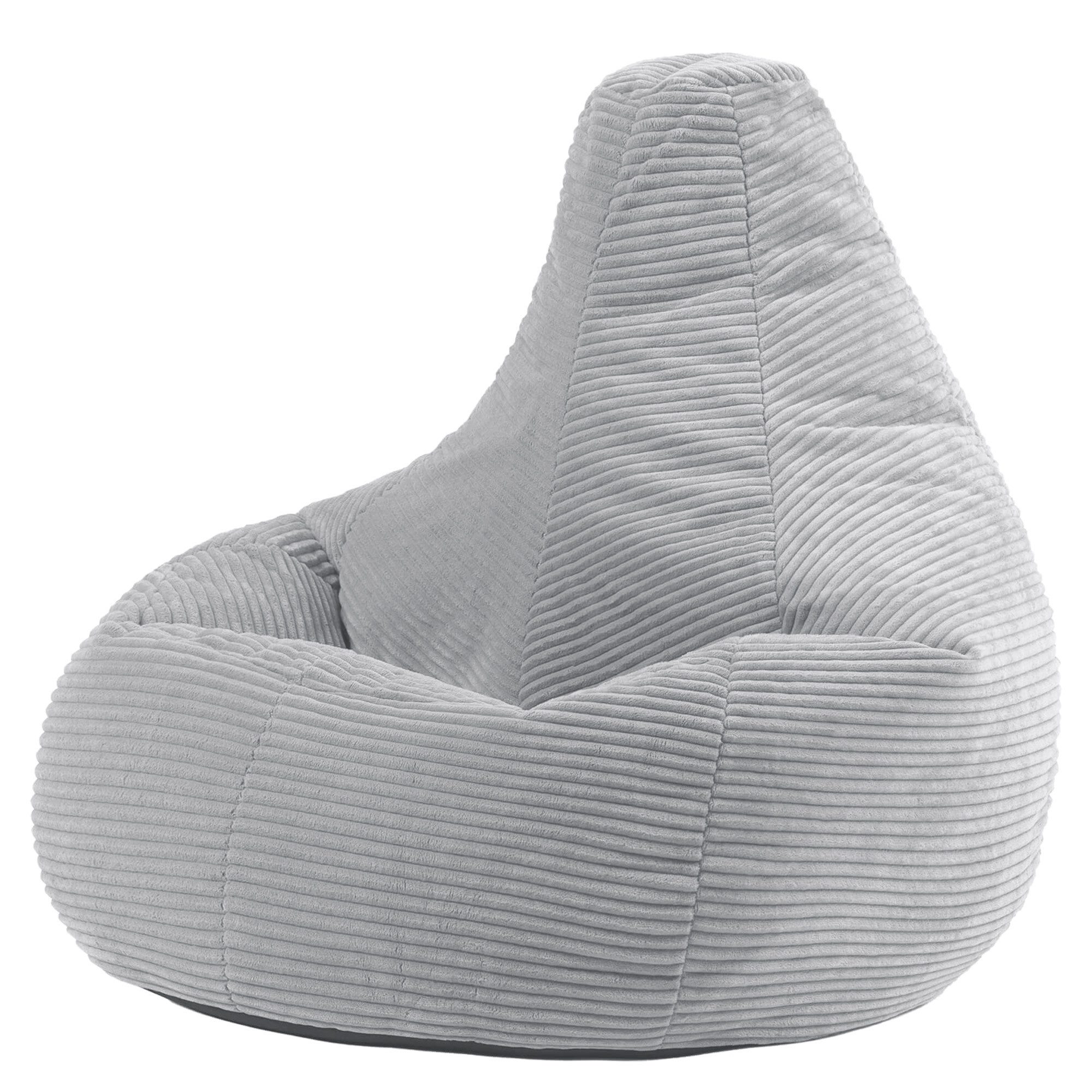 icon Sitzsack Sessel mit Rückenlehne aus Cord „Dalton“, Sitzsack XXL, Gaming Sitzsack, Made in Germany, Erwachsene & Kinder