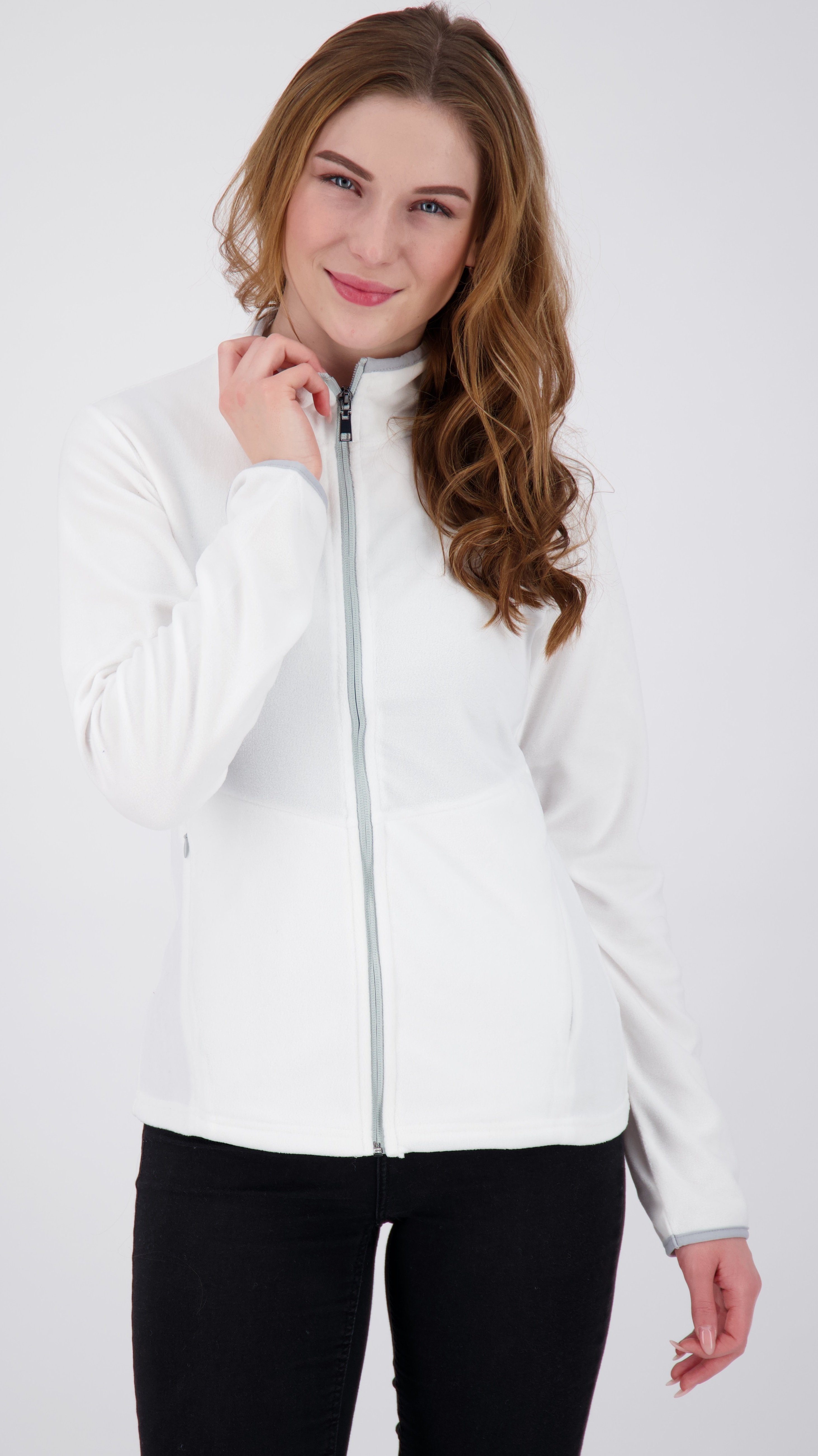 Weiße Damen-Fleecejacke online kaufen » Jacke aus Fleece | OTTO