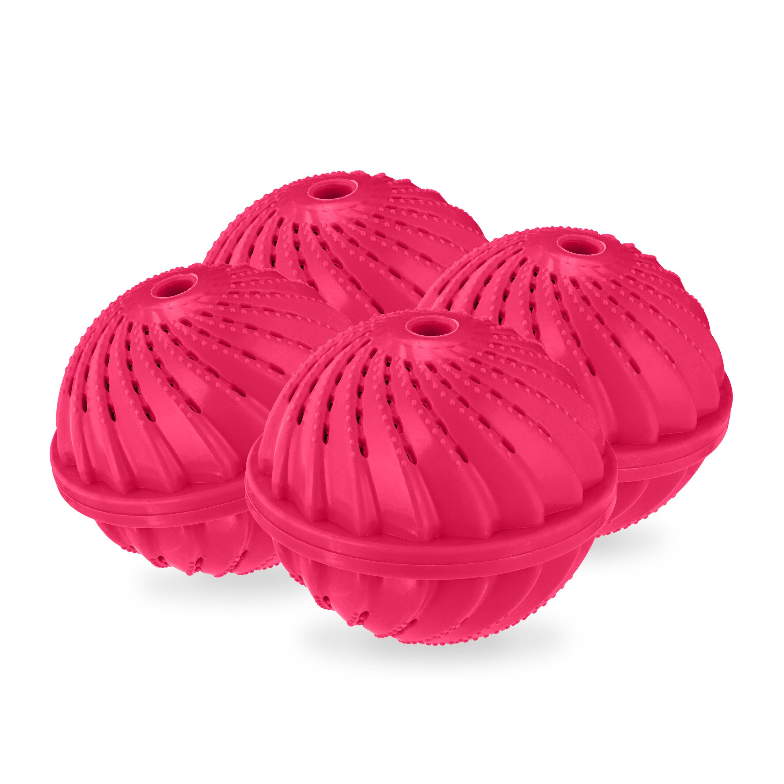 relaxdays Wäschekugel Pinker Waschball 4er Set (4-St)