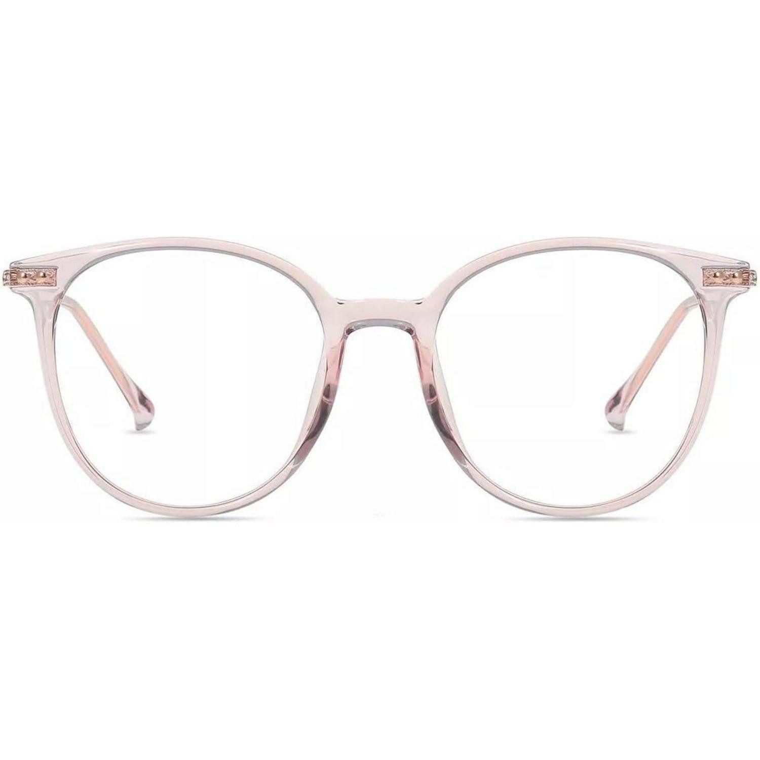 LuxusKollektion Brille Blaulichtfilter Brille Rosa Klar 0.0x