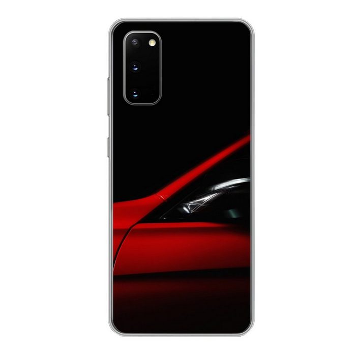 MuchoWow Handyhülle Roter Sportwagen Phone Case Handyhülle Samsung Galaxy S20 Silikon Schutzhülle