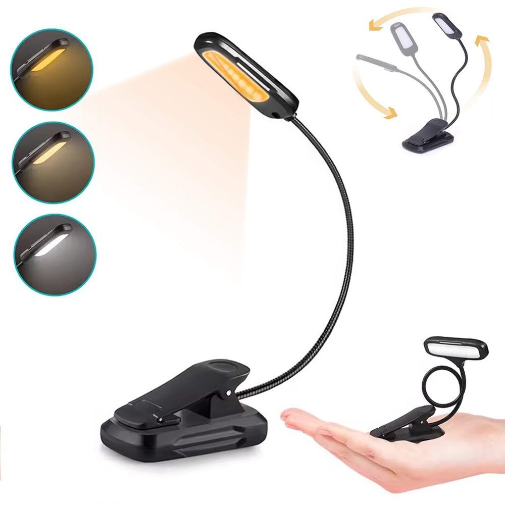 RWEUOQ LED Leselampe Leselampe Buch Klemme günstig online kaufen